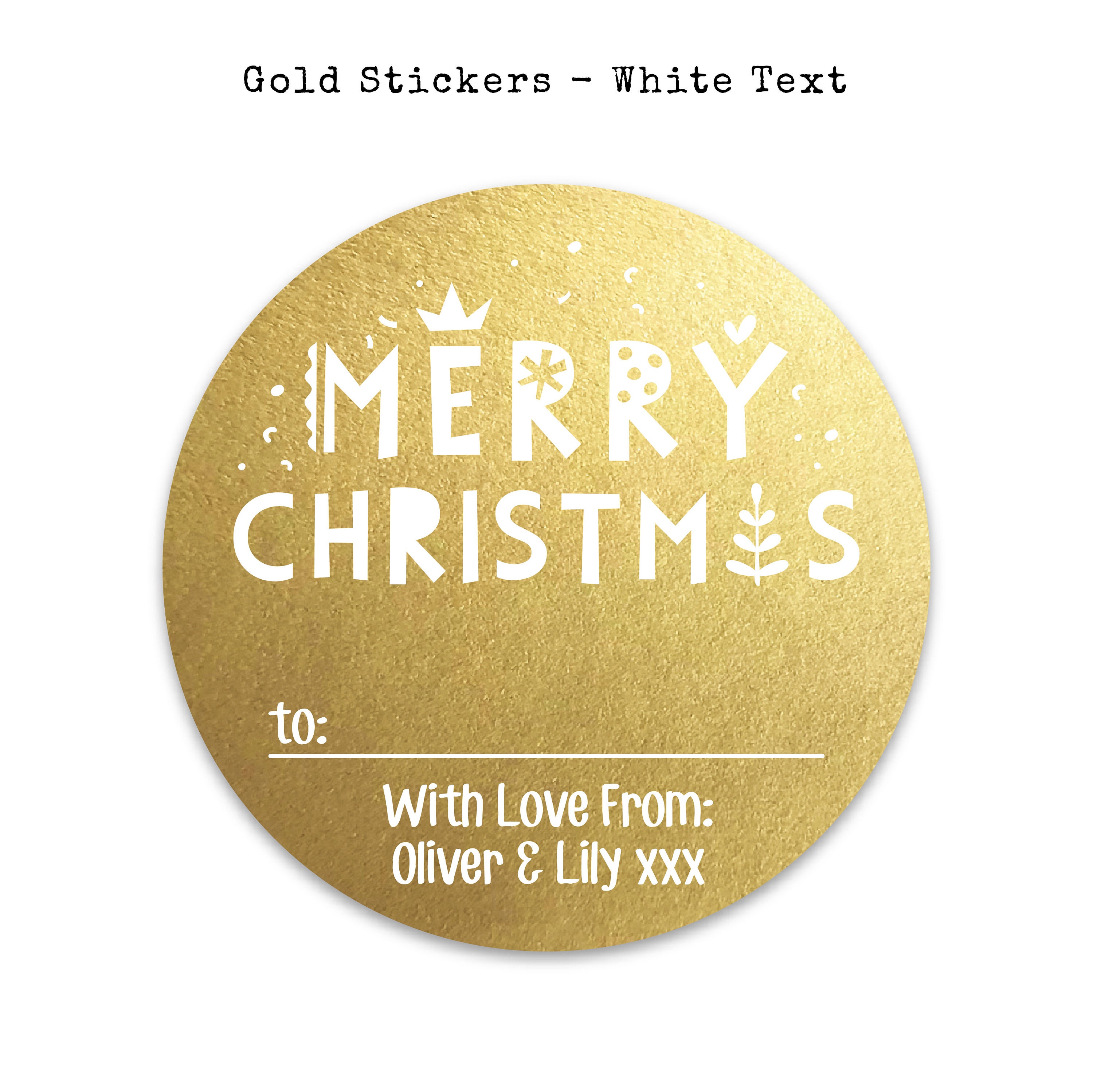 Christmas Gift Name Tags Stickers from Santa Wrapping Ideas Custom Tags