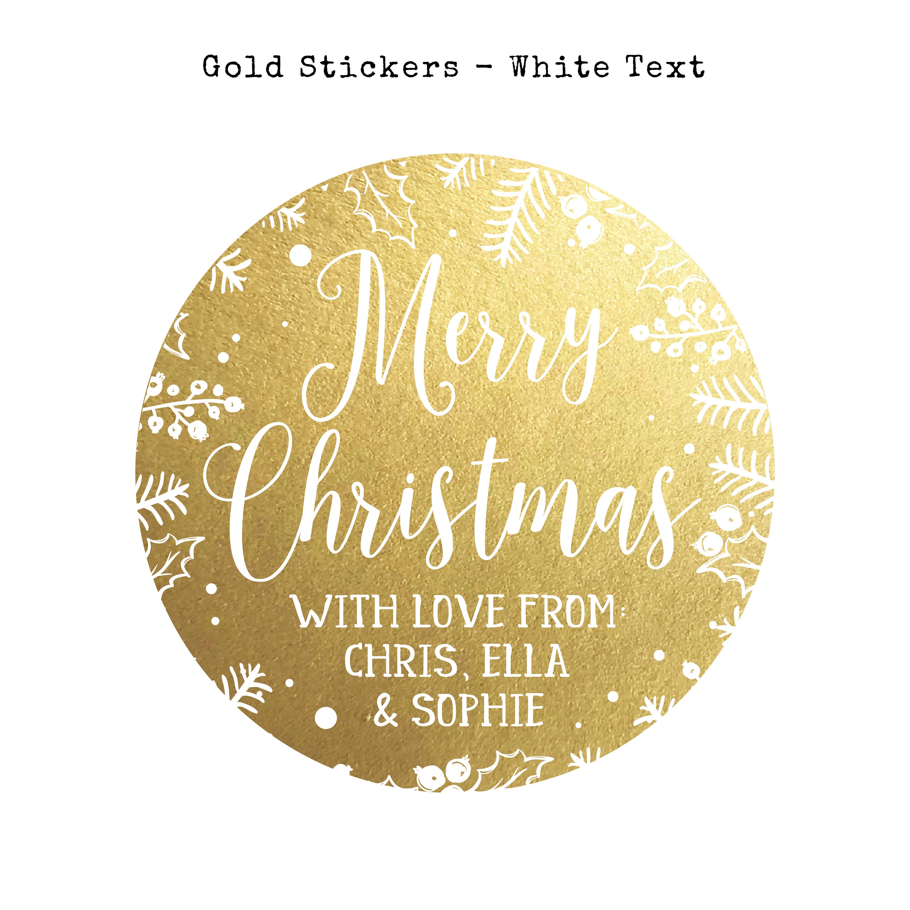 Christmas Gift Name Tags Stickers from Santa Wrapping Ideas Custom Tags with Logo Christmas Gift