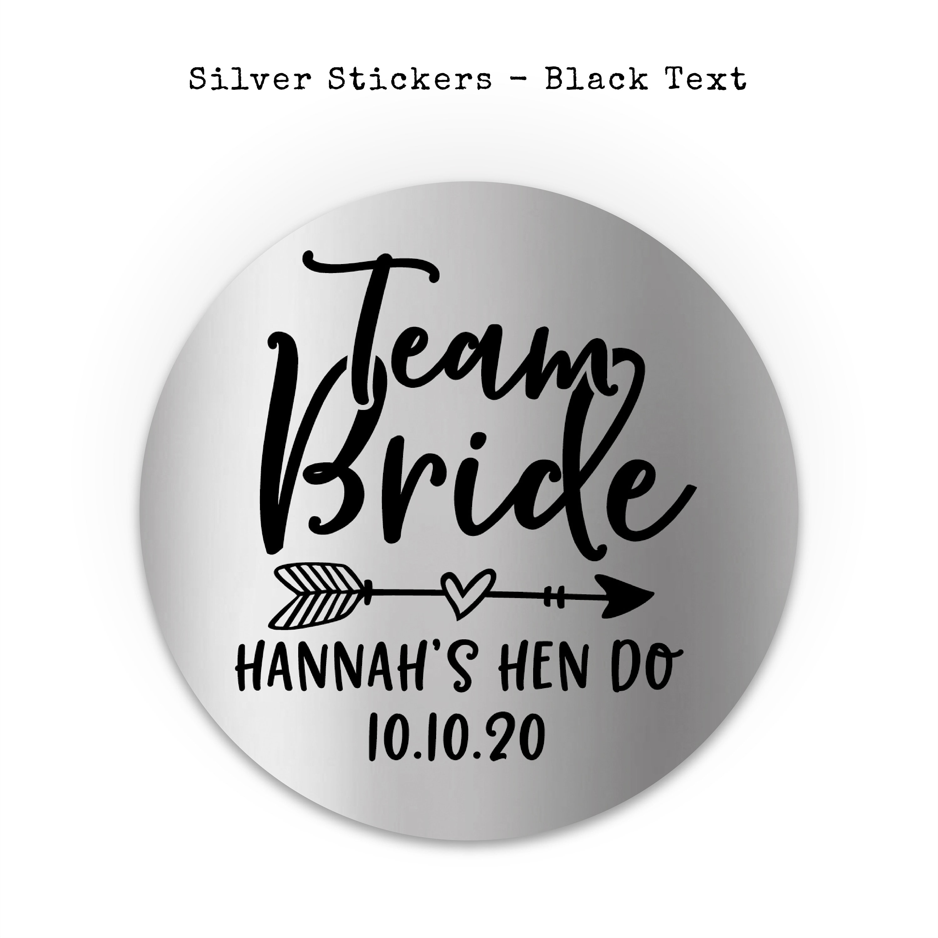 Personalised team bride custom stickers labels Wedding Personalised team bride custom stickers labels Wedding