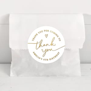 Elegante Goldfolien-Aufkleber, personalisierte Geburtstagsfeieretiketten, benutzerdefinierte Geburtstagsaufkleberetiketten, personalisierte Partybevorzugungsetiketten