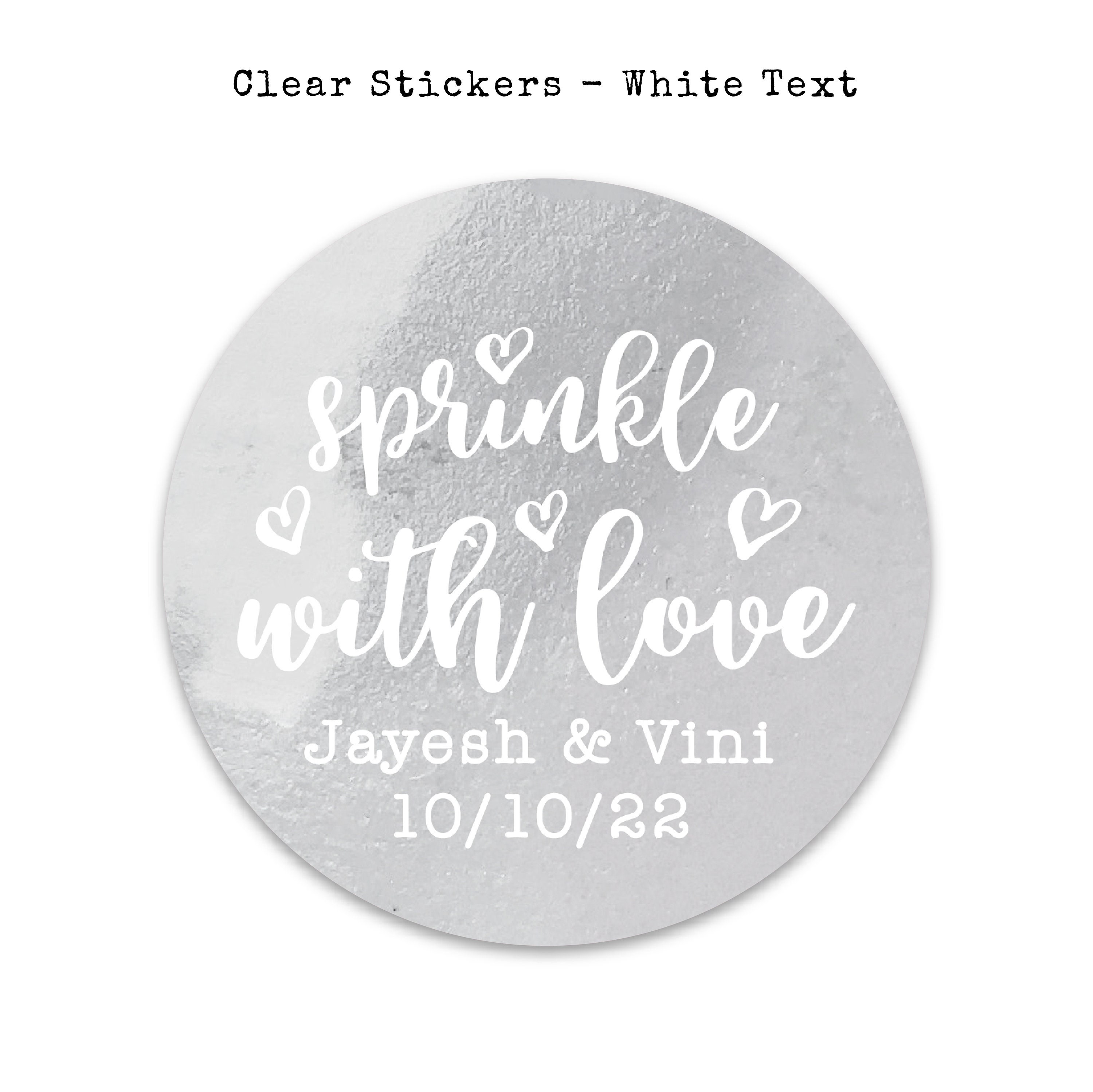 Wedding confetti stickers for confetti bags wedding favor Etsy