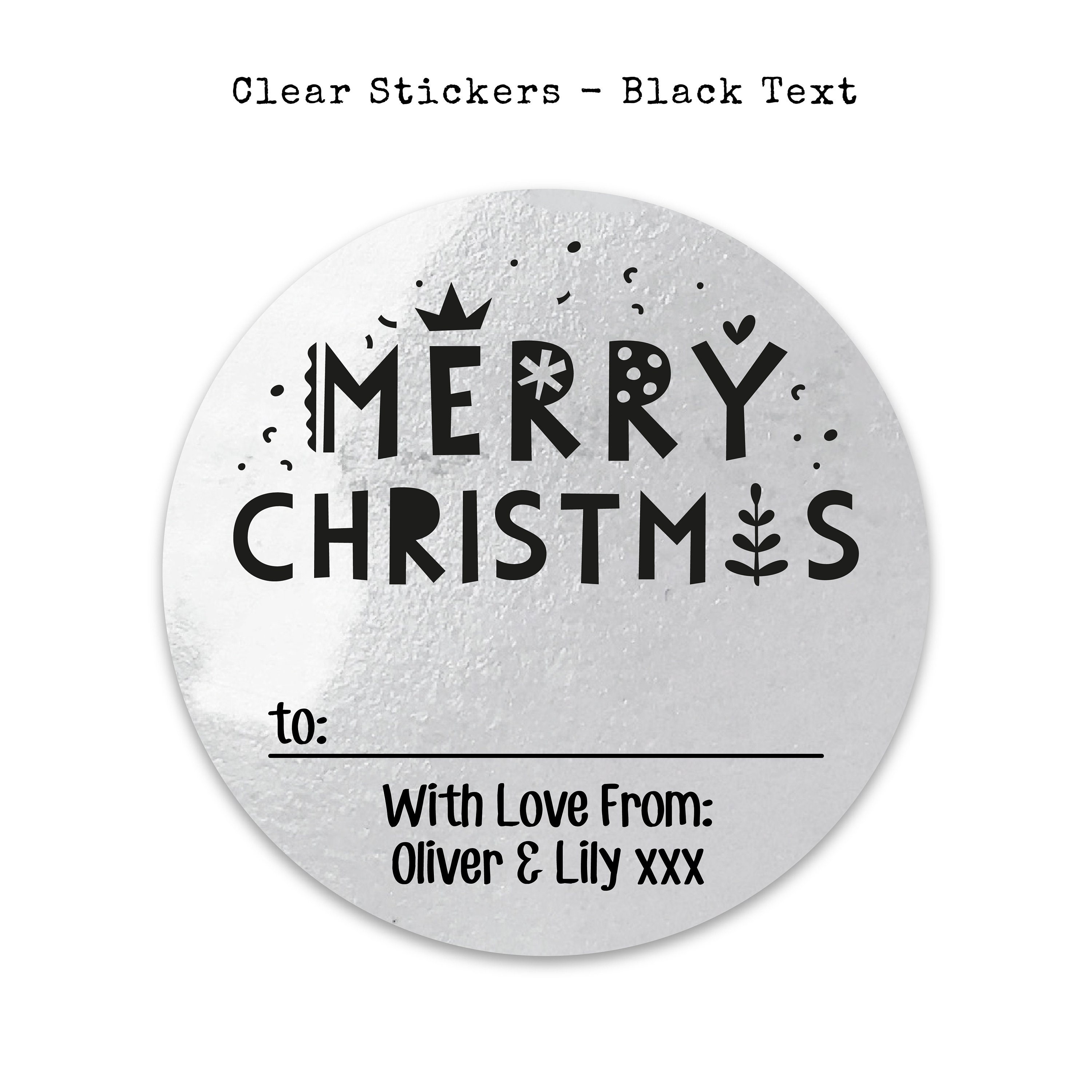 Christmas Gift Name Tags Stickers from Santa Wrapping Ideas Custom Tags with Logo Christmas Gift