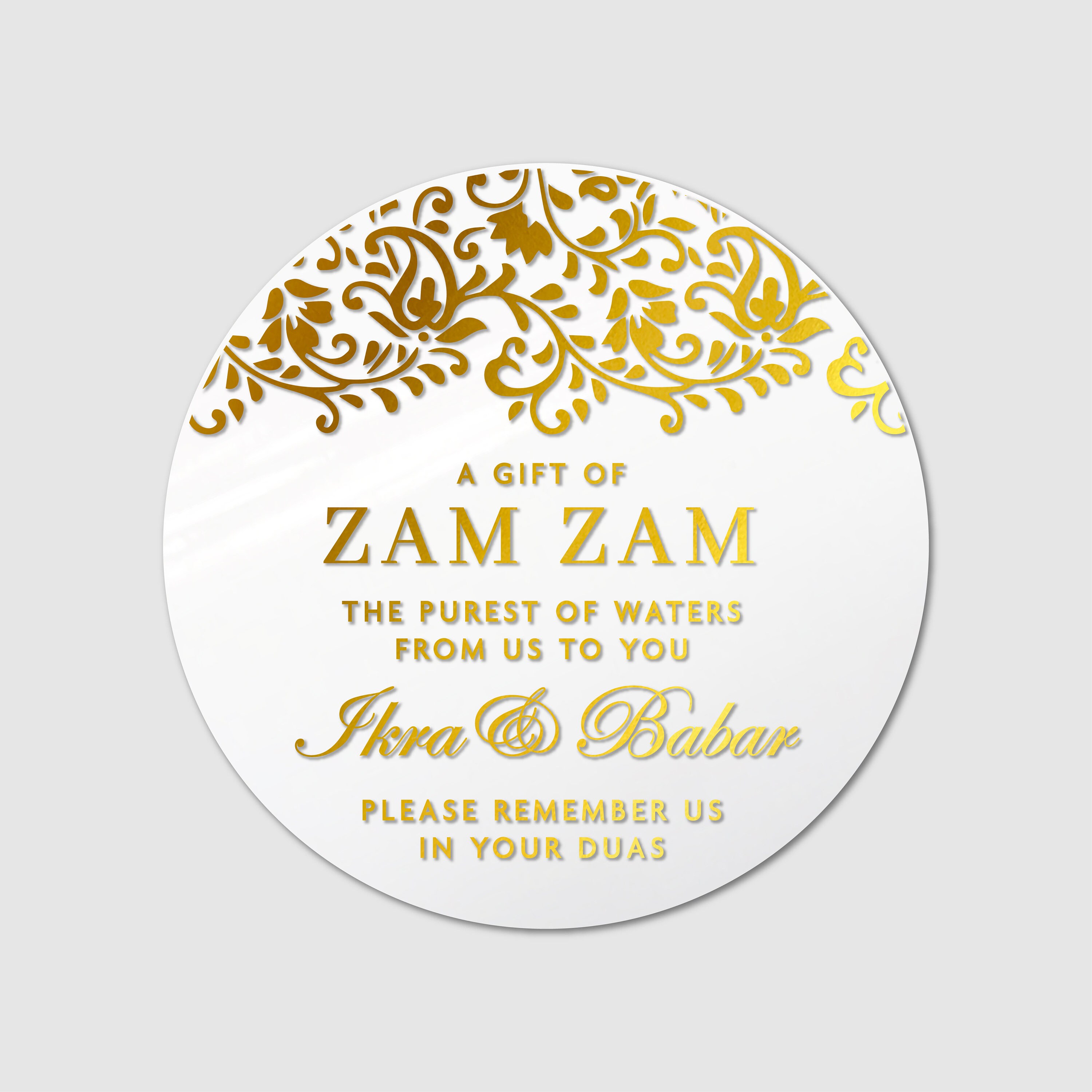 Wedding Thank You Gold Foil Clear Favors Stickers Labels, Transparent ...