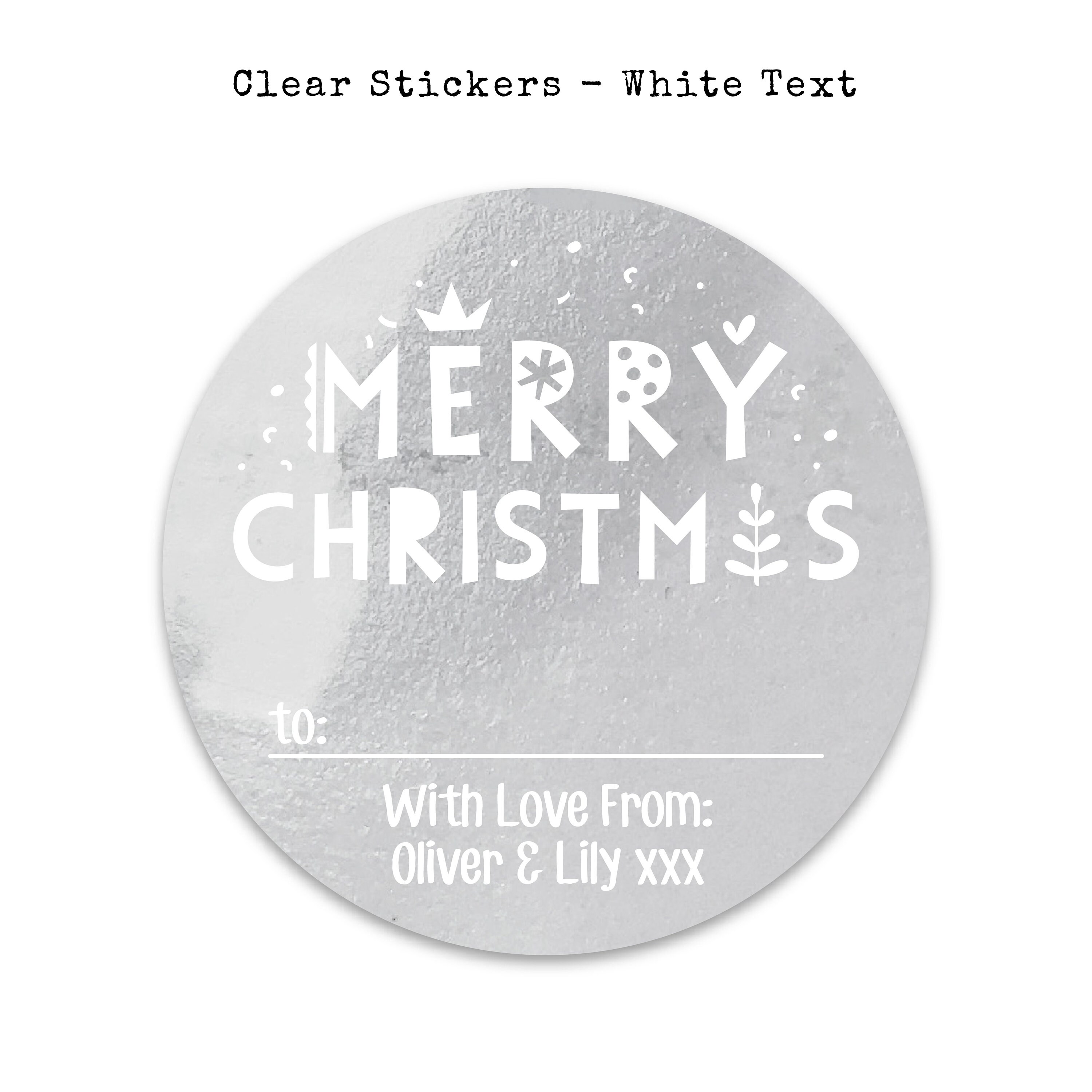 Christmas Gift Name Tags Stickers from Santa Wrapping Ideas Custom Tags with Logo Christmas Gift