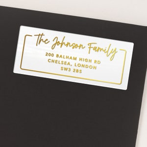 Personalized Wedding Return Address Labels  Custom Mailing Stickers