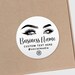 Custom name logo design clear stickers pack sheet, Custom logo design, Your text here stickers, Business eyelash logo stickers 