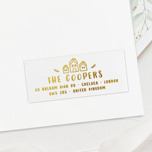 Personalized Return Address Clear Envelope Labels Stickers Etsy UK