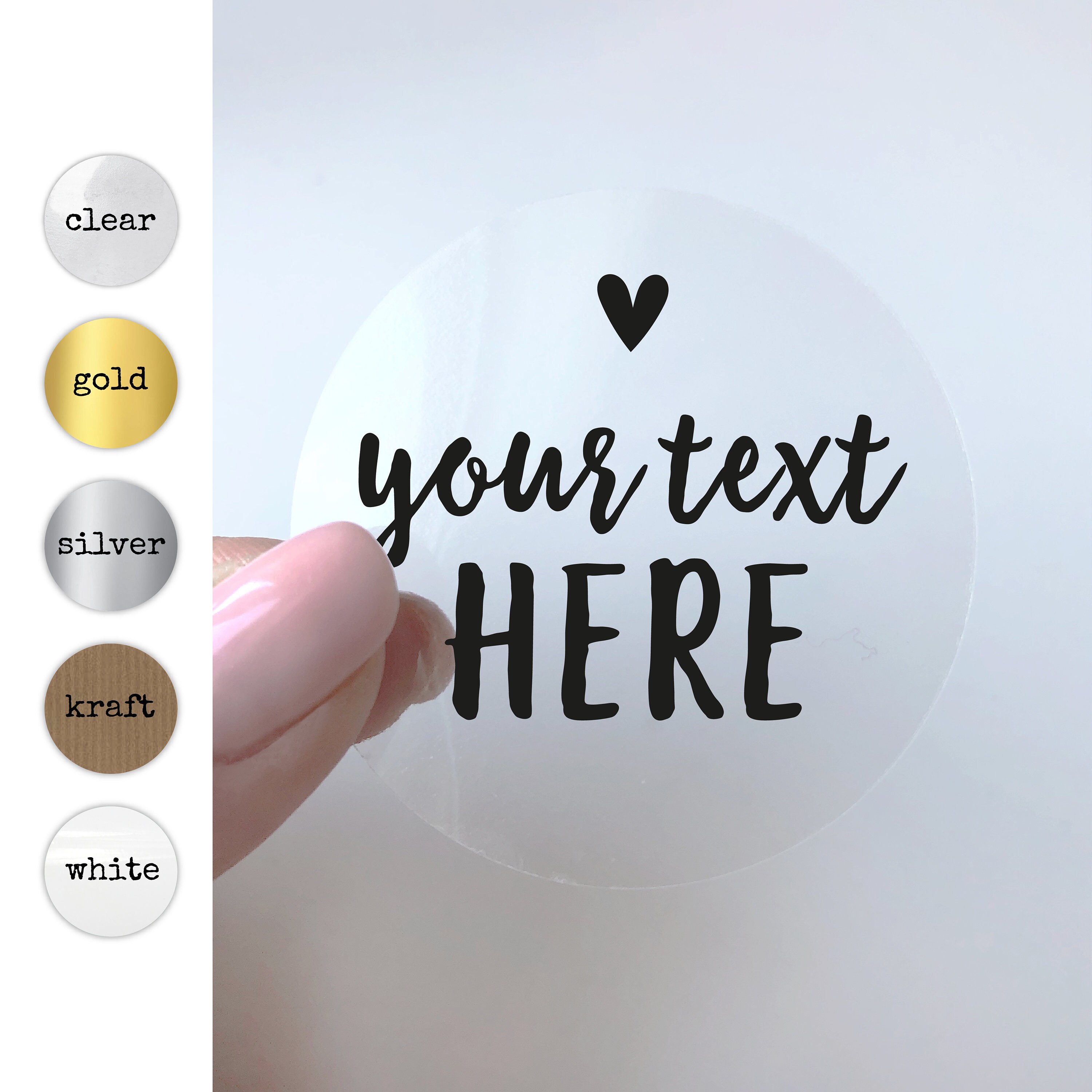 Custom Product Label Stickers, Personalized Business Labels, Logo Sticker Sheet, Round Packaging ...