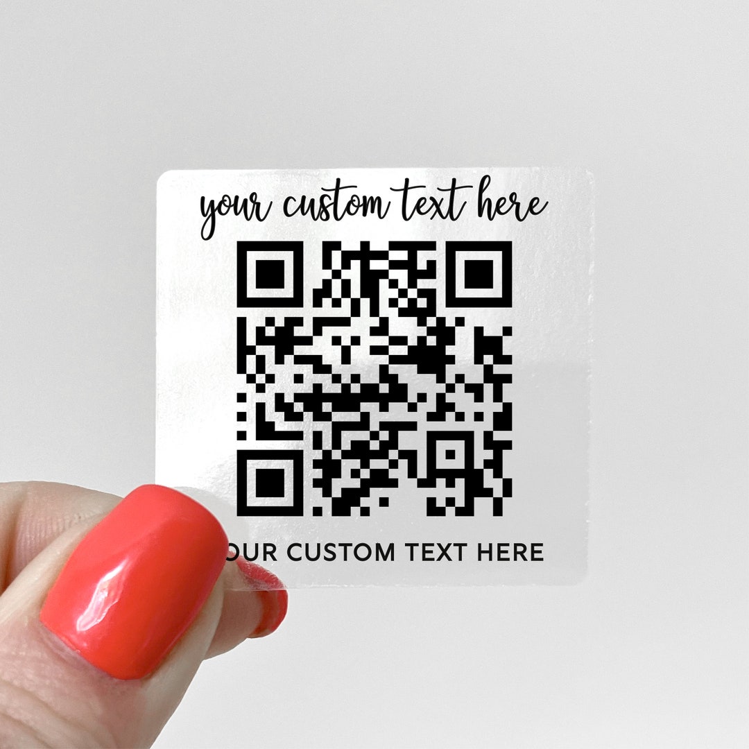 Square Custom QR Stickers for Packaging - Personalized Business Labels ...