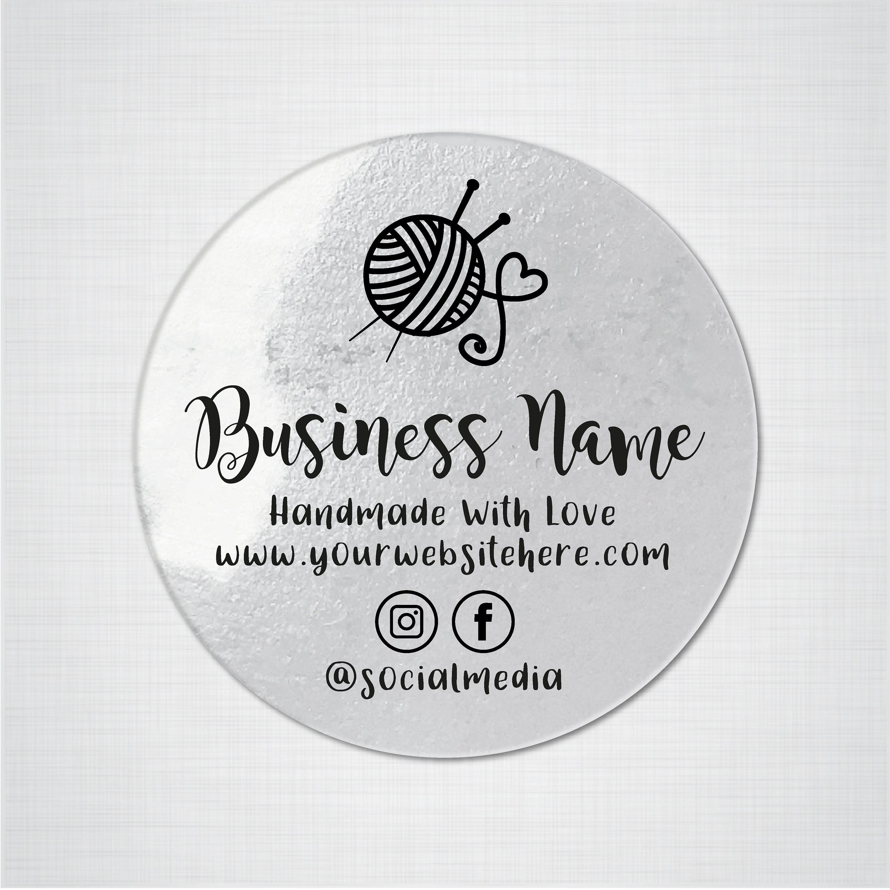 handmade with love stickers sheet custom sticker labels personalised