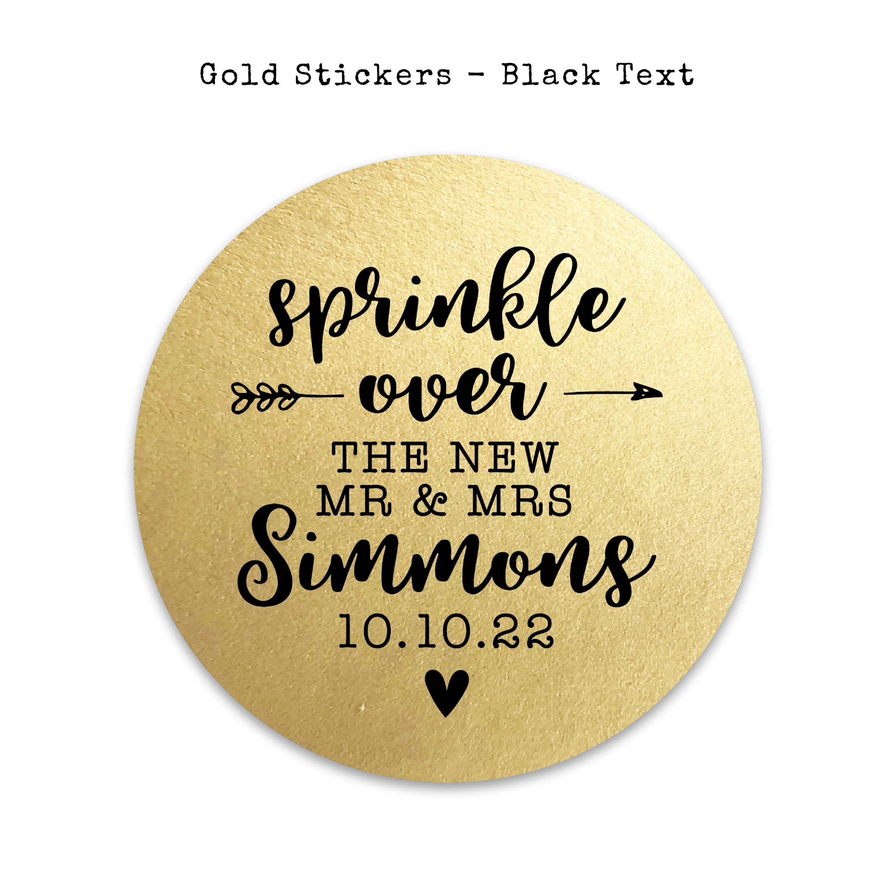 Wedding confetti stickers wedding toss me stickers, Custom wedding stickers, Personalized ...