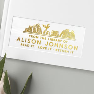 Personalized Teacher Gifts, Book Lover Stickers Labels, Custom Name Stickers For Readers, Book Lover Gift Personalized Sticker Labels