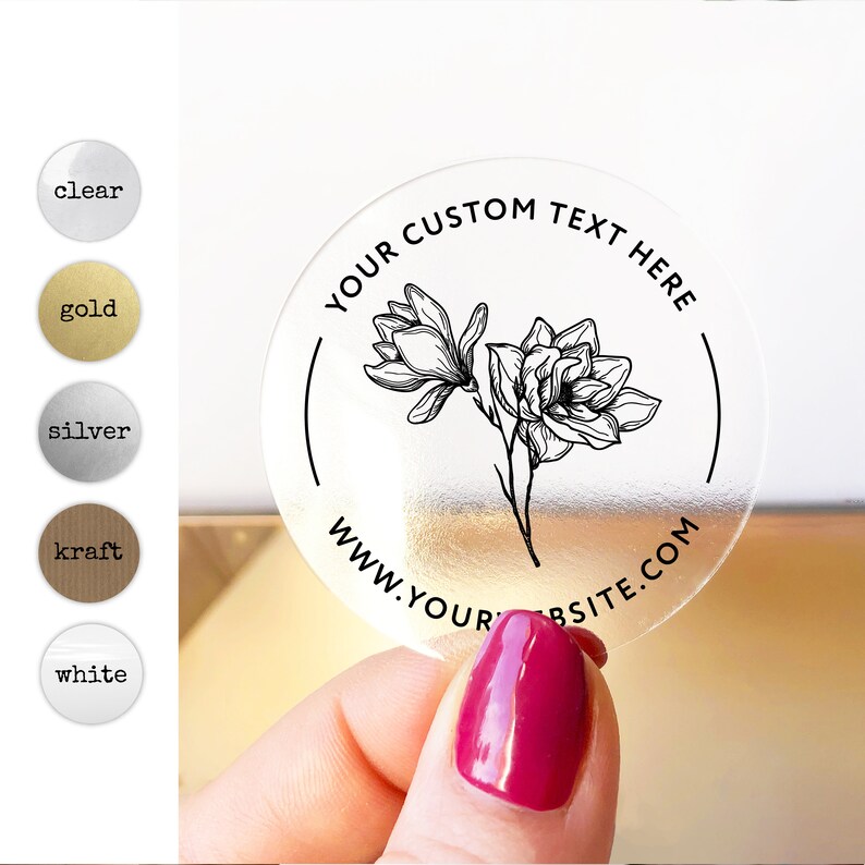 Custom stickers and labels for business