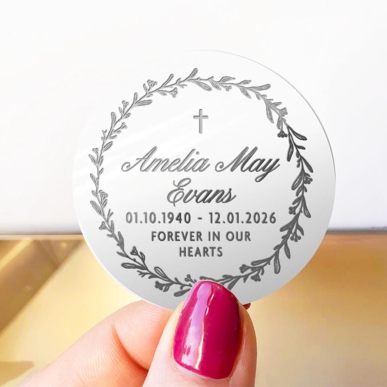 Funeral Candle Sticker Labels Custom, Memorial Jar Sticker Labels ...