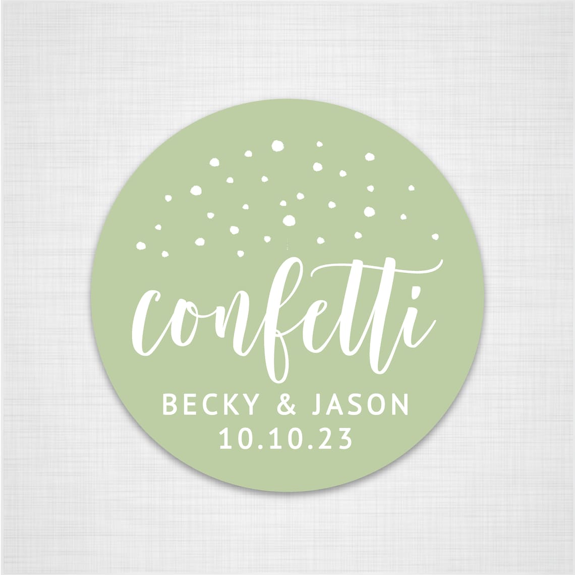 Wedding confetti stickers for confetti bags wedding favor Etsy