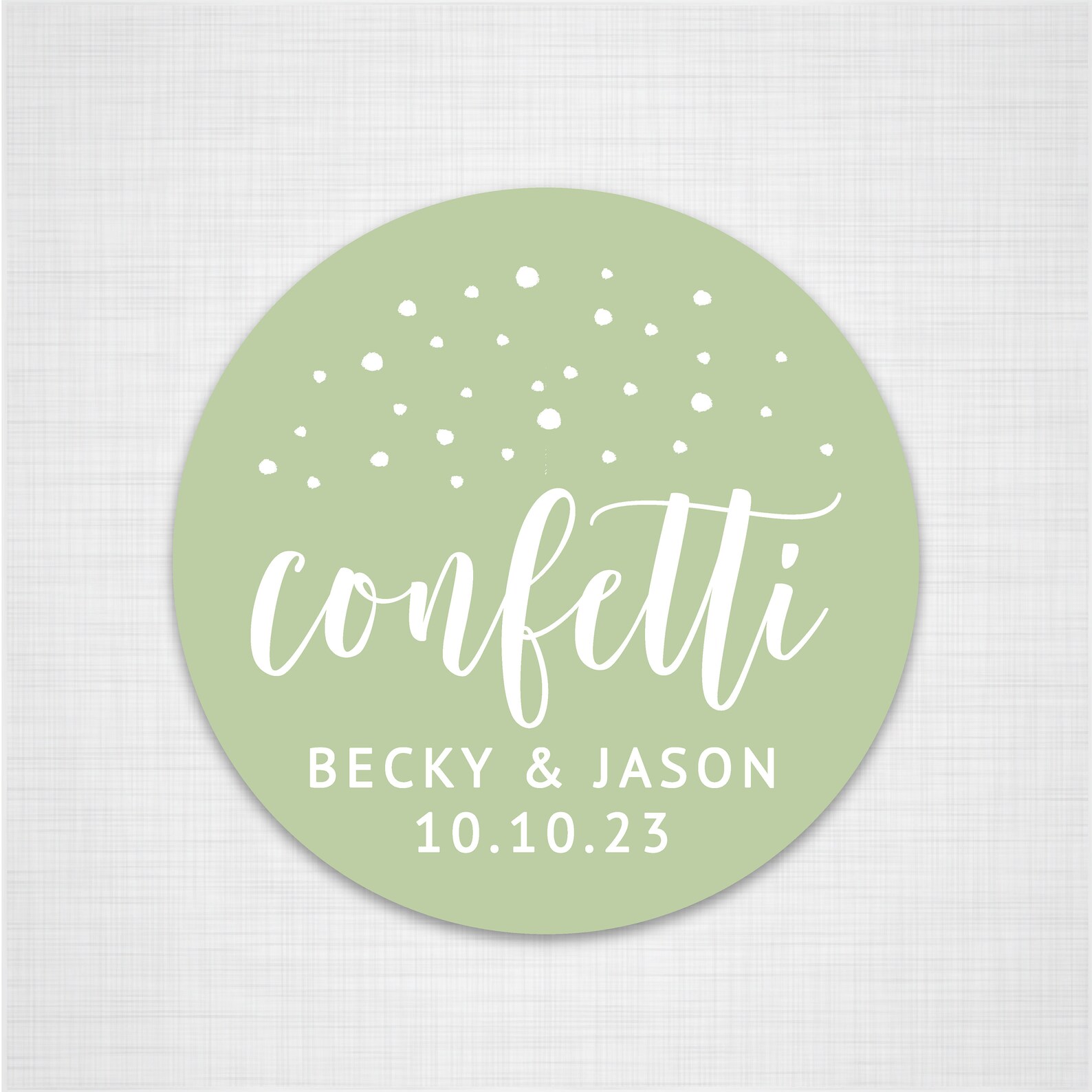 Wedding confetti stickers for confetti bags wedding favor Etsy