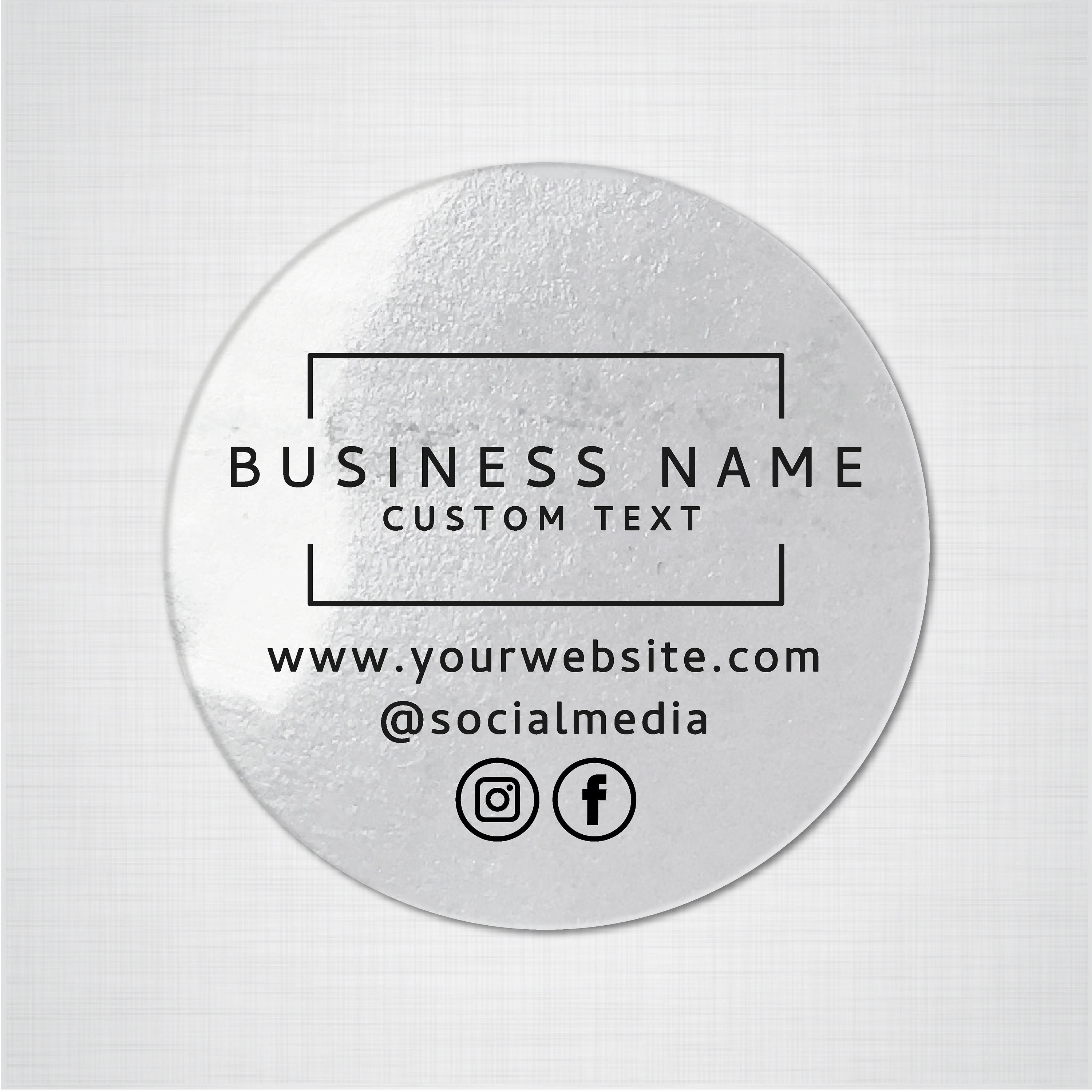 Custom Product Label Stickers, Personalized Business Labels, Logo Sticker Sheet, Round Packaging ...