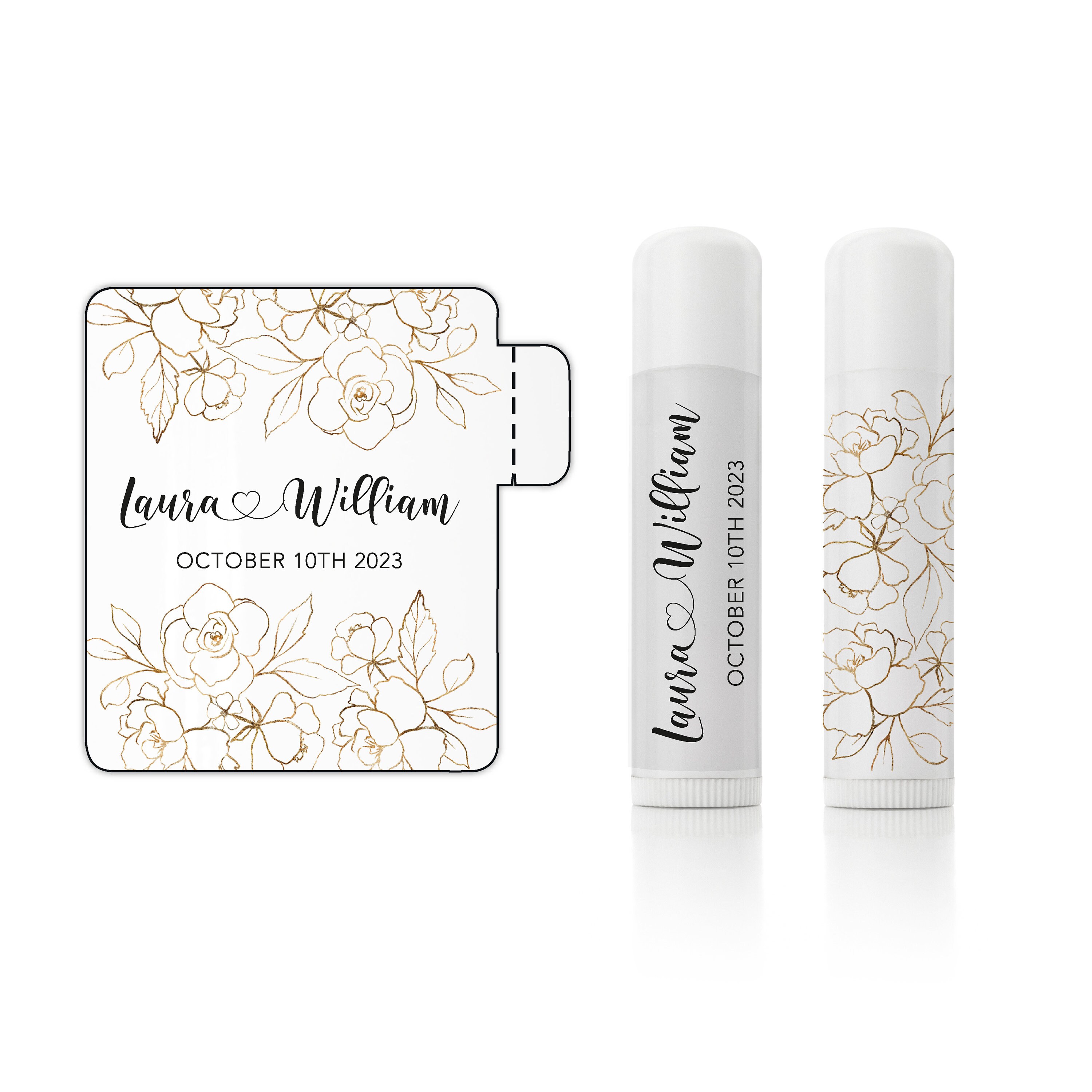 Waterproof chapstick labels
