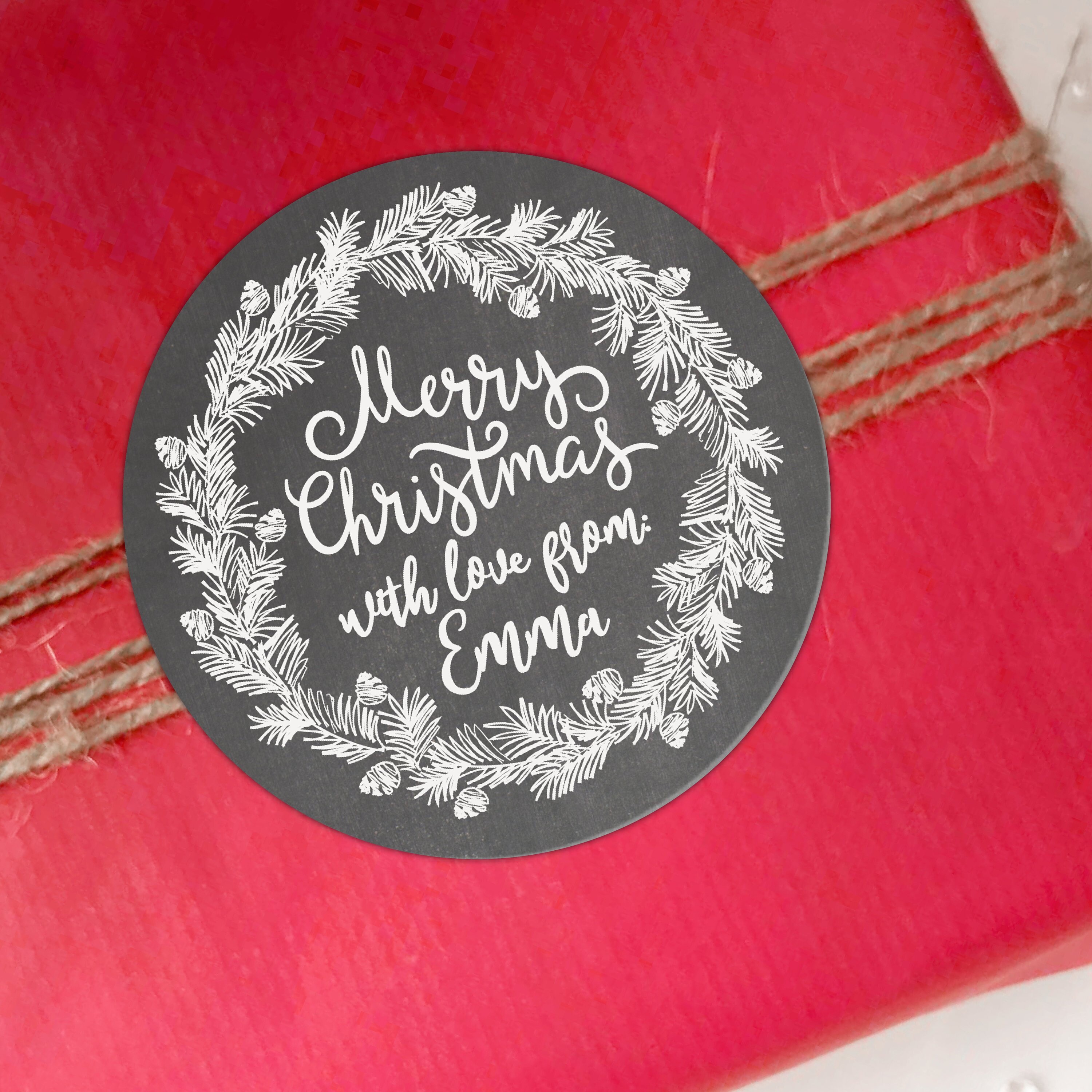 personalised christmas stickers personalized