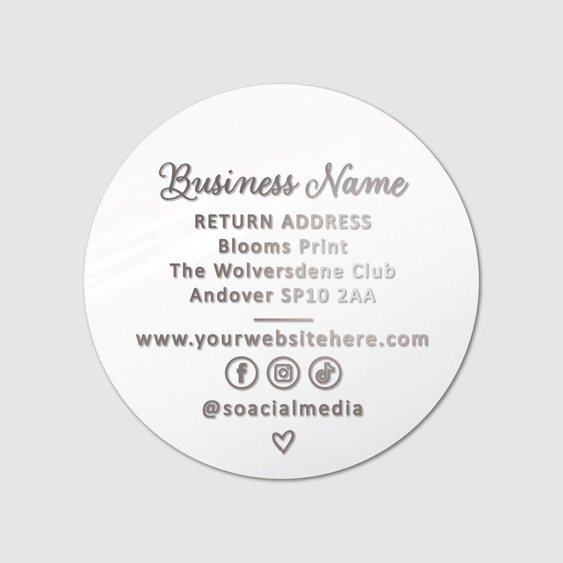 Custom Stickers Decal Name Sticker Labels Sheet, Round Packaging ...