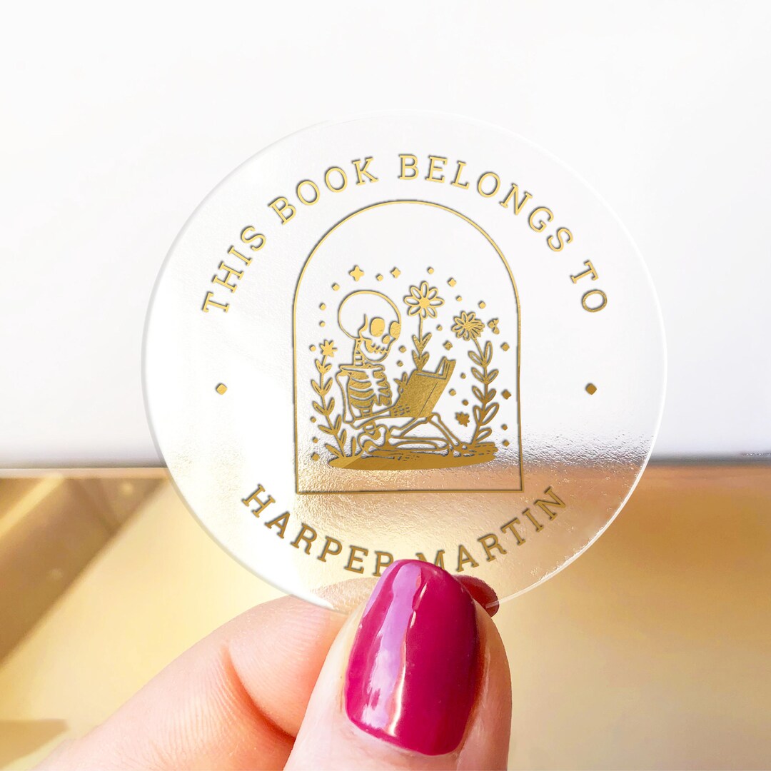 Personalised Library Stickers, Book Stickers With Name, Custom Ex ...