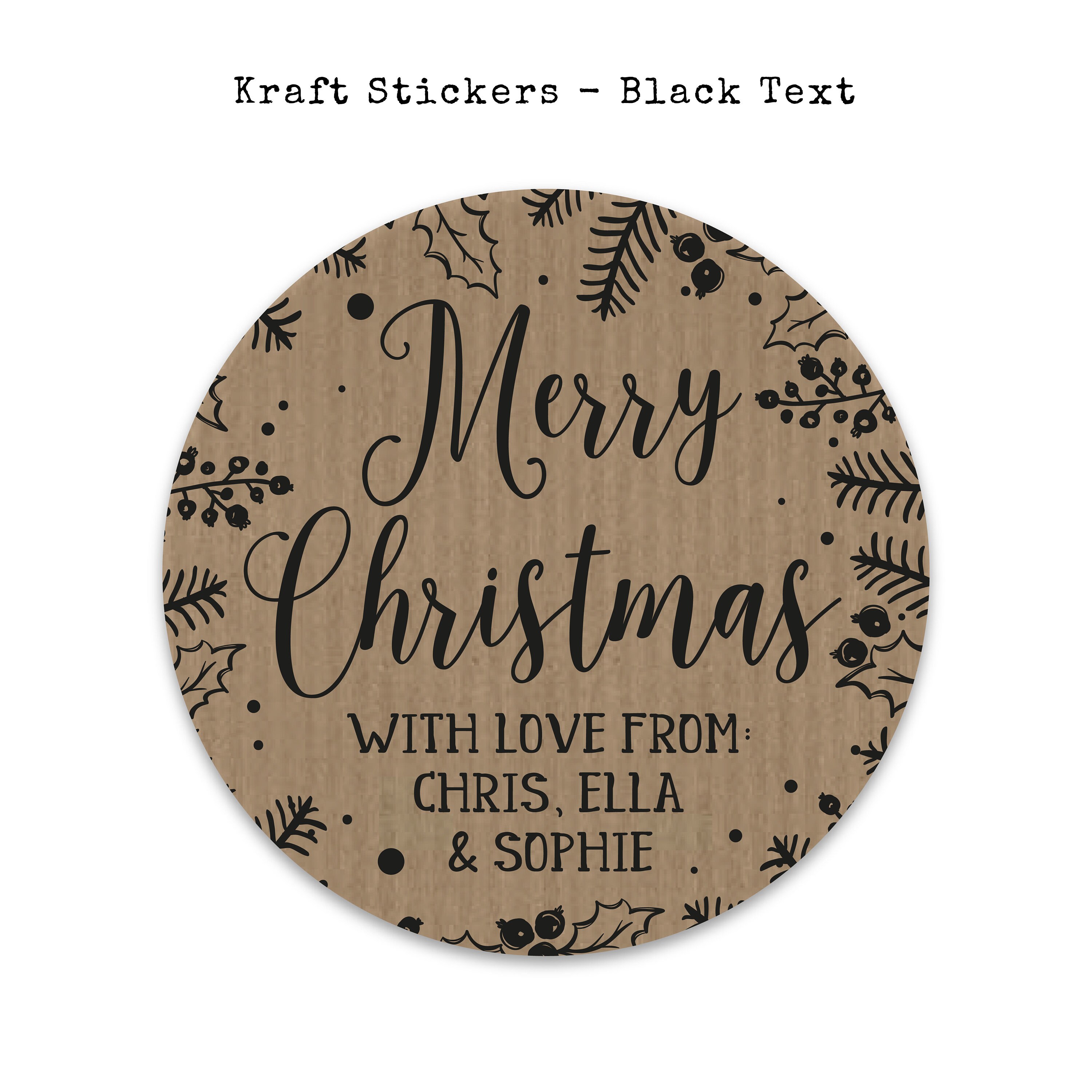 Christmas Gift Name Tags Stickers from Santa Wrapping Ideas Custom Tags