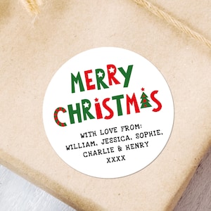 Christmas gift stickers personalized labels christmas vintage christmas stickers christmas stickers sheet christmas gift labels sheet