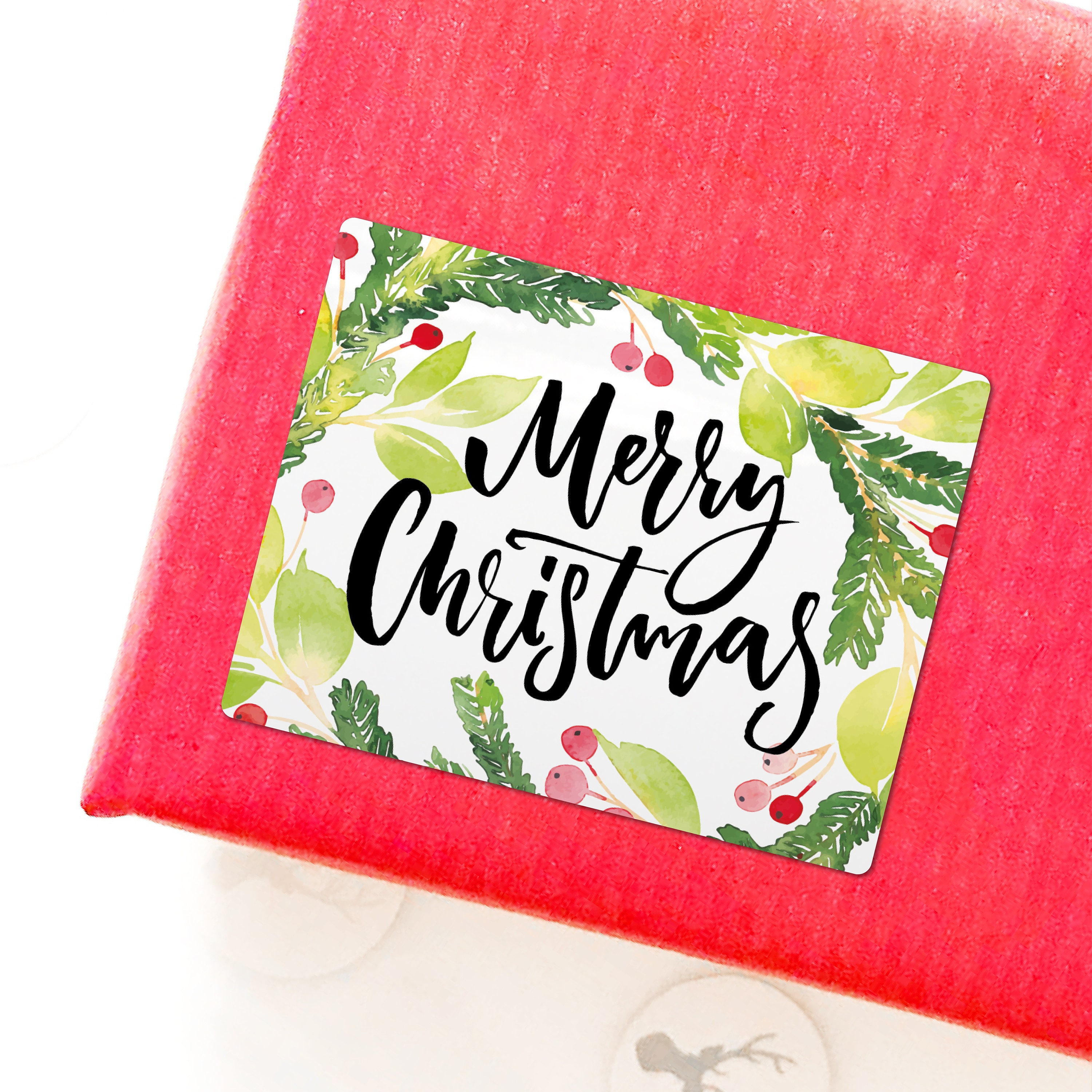 Merry Christmas Tags Decorative Stickers Christmas Store Unique