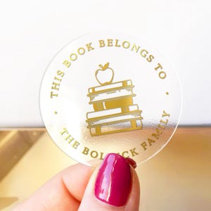 Pegatinas personalizadas para libros de primaria, pegatinas personalizadas para biblioteca de profesores, pegatinas con el nombre del profesor.