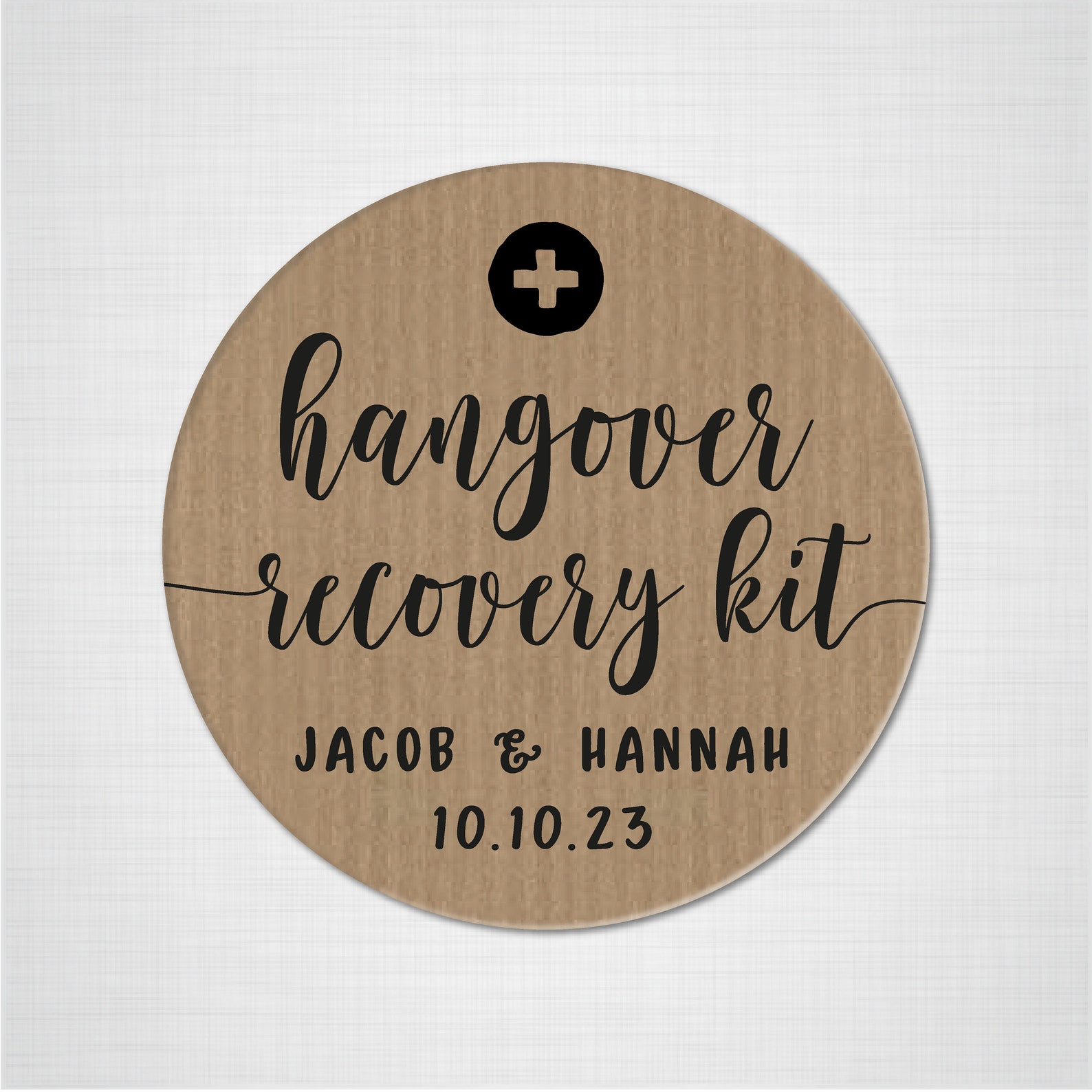 Personalised hangover kit wedding stickers and labels Custom | Etsy