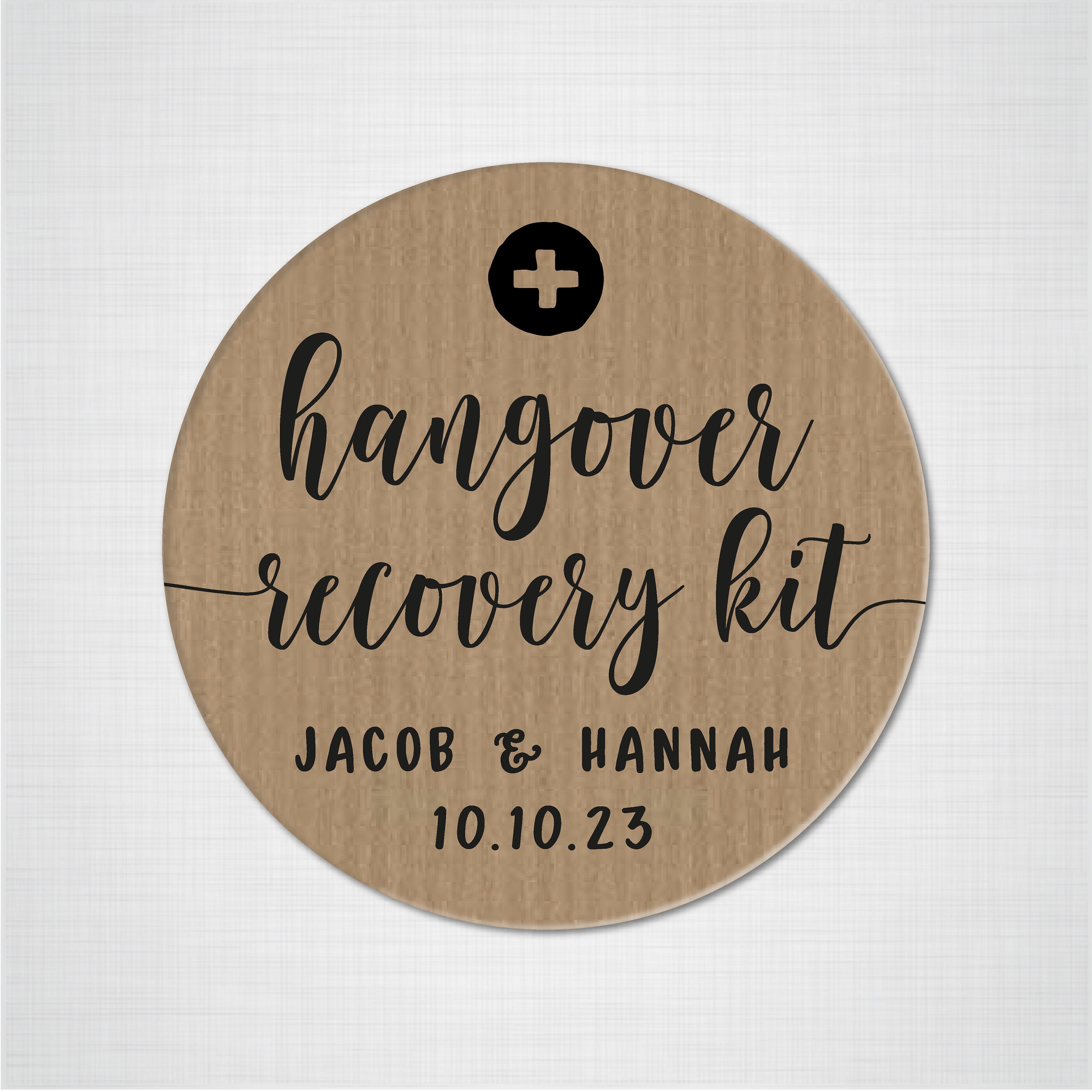 Personalised hangover kit wedding stickers and labels Custom | Etsy