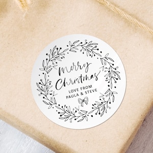 Hojas de pegatinas para bolsas de regalo de Navidad, pegatinas navideñas para tarjetas, hojas de pegatinas navideñas personalizadas, etiquetas, pegatinas para envolver regalos