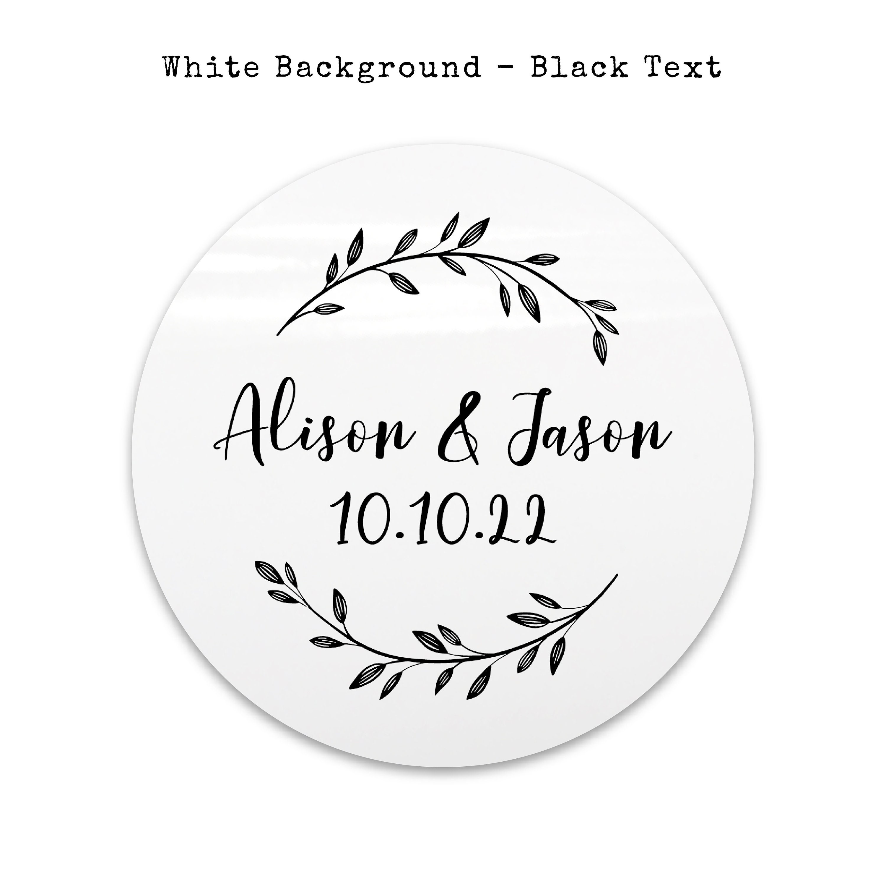Personalised wedding favor sticker seals custom favor Etsy