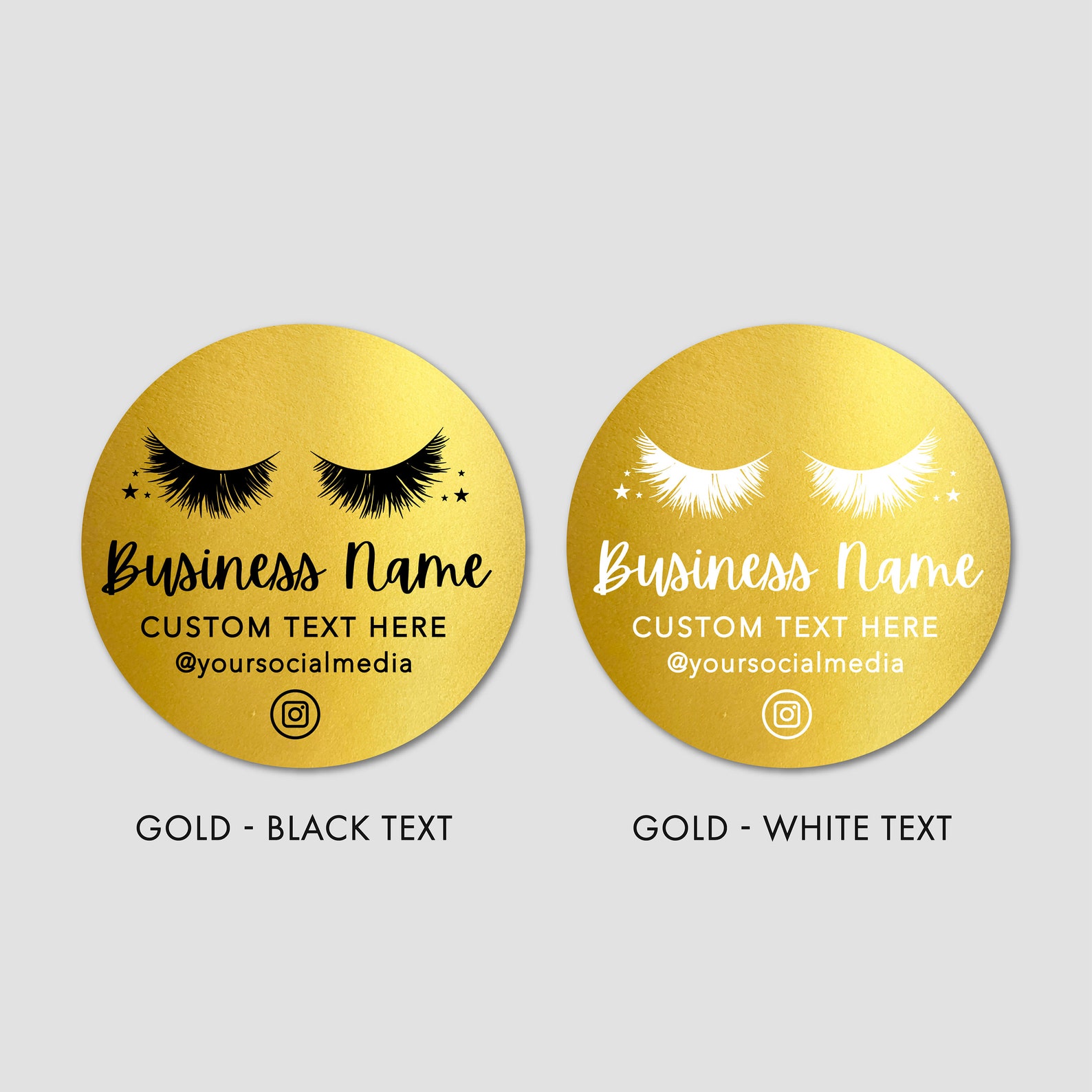 Business Logo Stickers Eyelash Packaging Custom Logo Sticker Etsy UK