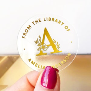 Pacchetto di adesivi per libri con nome personalizzato dalla libreria, adesivi regalo per amanti dei libri, adesivi personalizzati per libri, adesivi "Questo libro appartiene a"
