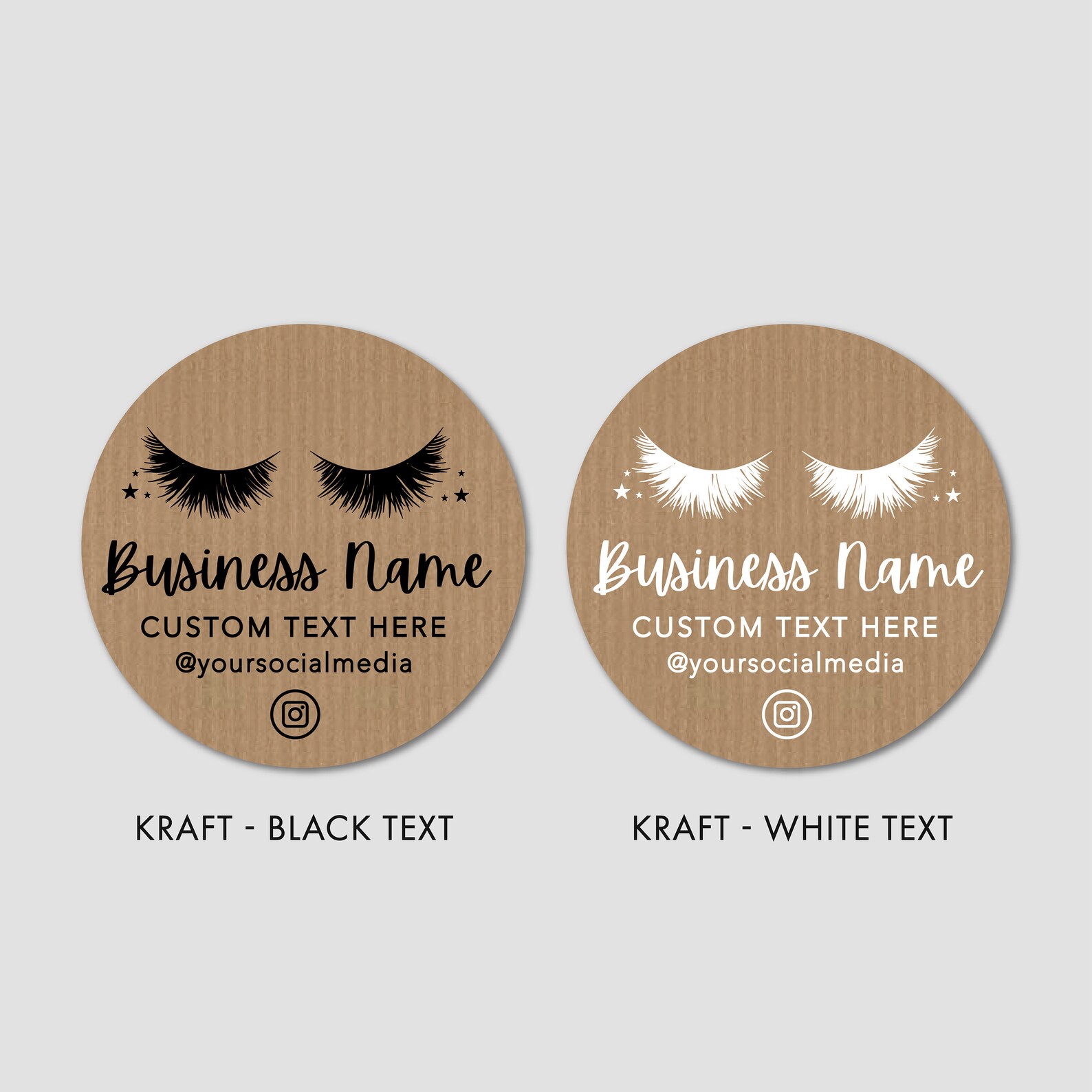 Business Logo Stickers Eyelash Packaging Custom Logo Sticker Etsy UK