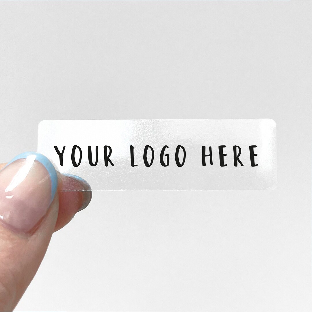 Custom Business Brand Transparent Clear Logo Stickers Labels - Etsy