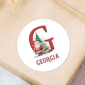Custom Christmas Sticker Labels For Kids, Personalised Christmas Label Stickers, Personalised Christmas Gift Stickers, Gift Wrapping Sticker