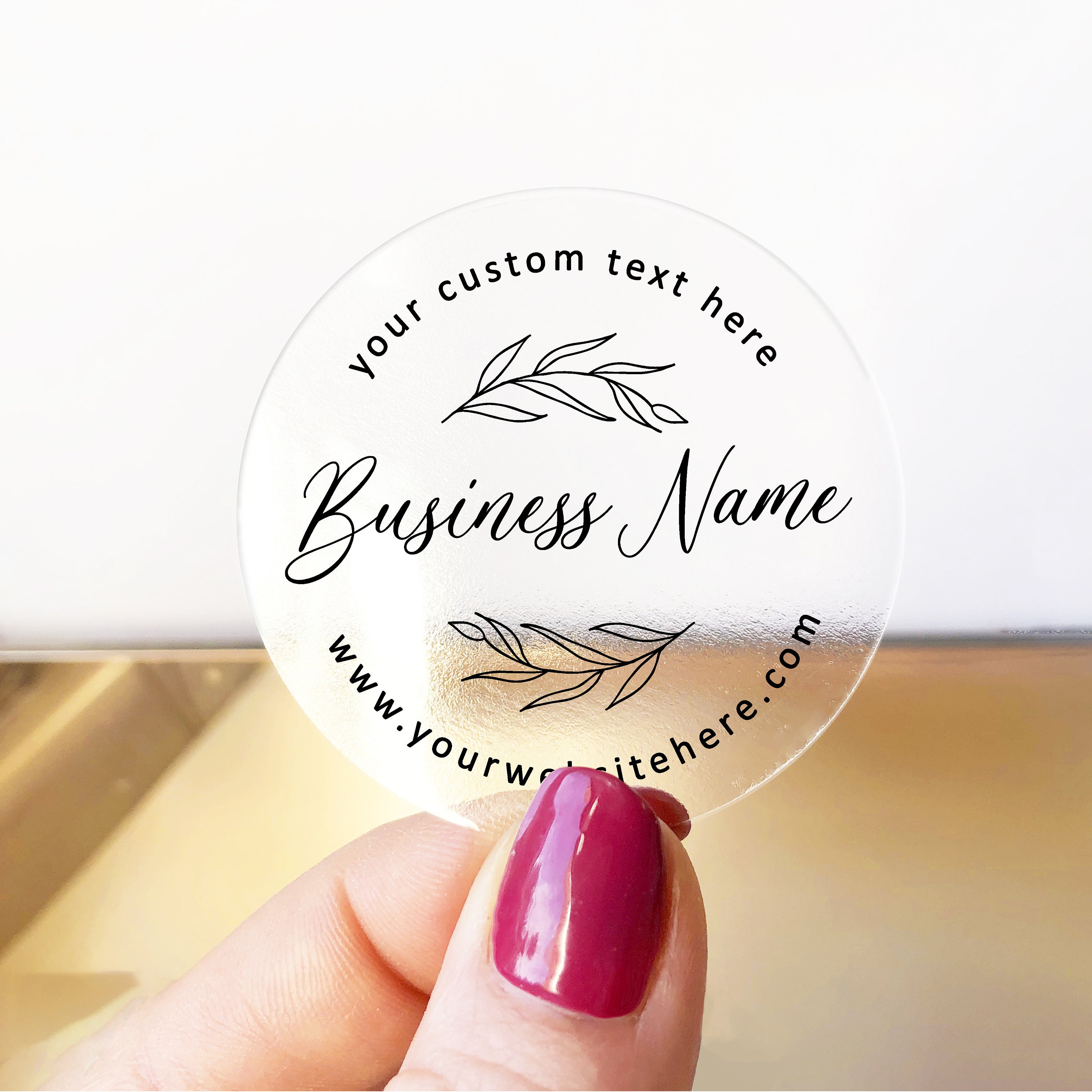 Custom Product Label Stickers, Personalized Business Labels, Logo Sticker Sheet, Round Packaging ...