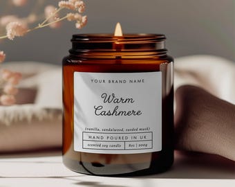 handmade candle label design, rustic wedding candle stickers, custom candle label design, personalised candle favor sticker sheets