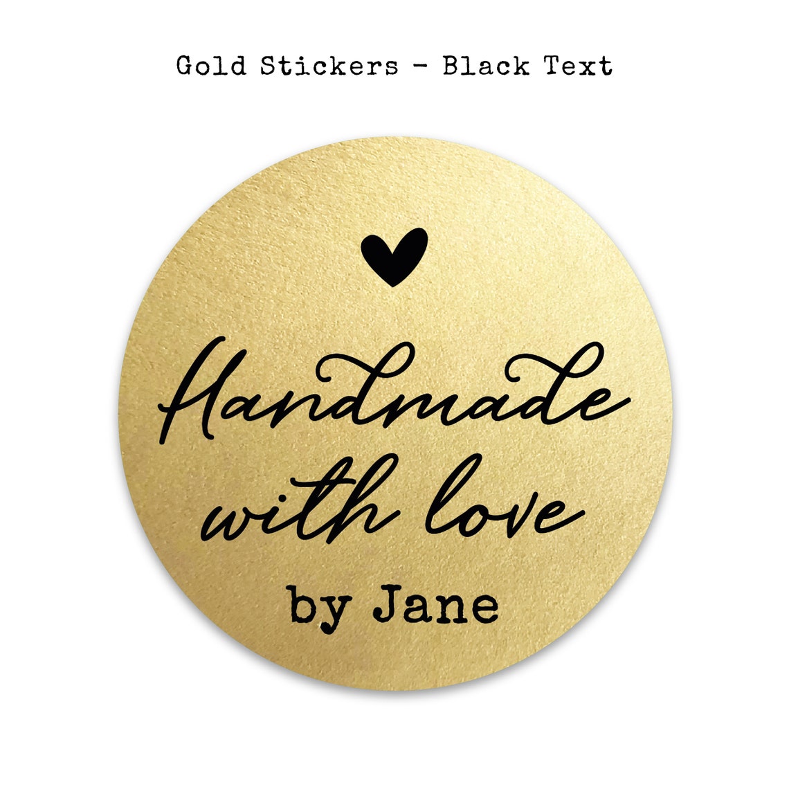 Handmade With Love Business Sticker Sheet Custom Etsy Product Etsy