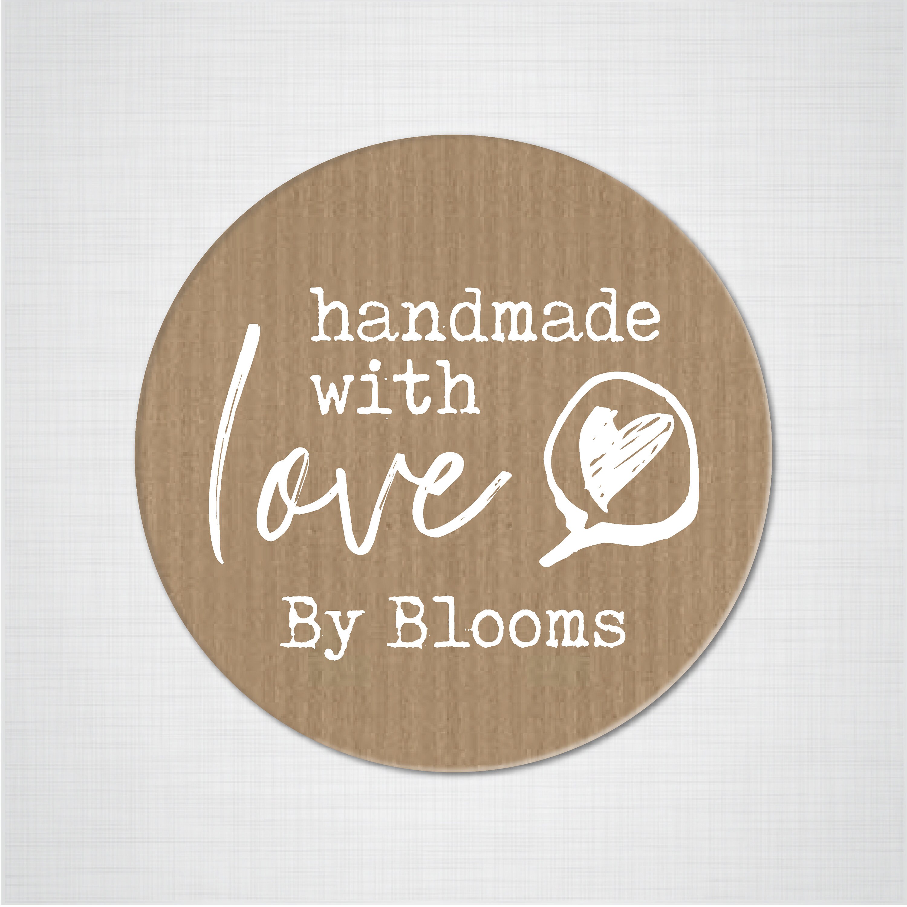 handmade with love stickers sheet custom sticker labels