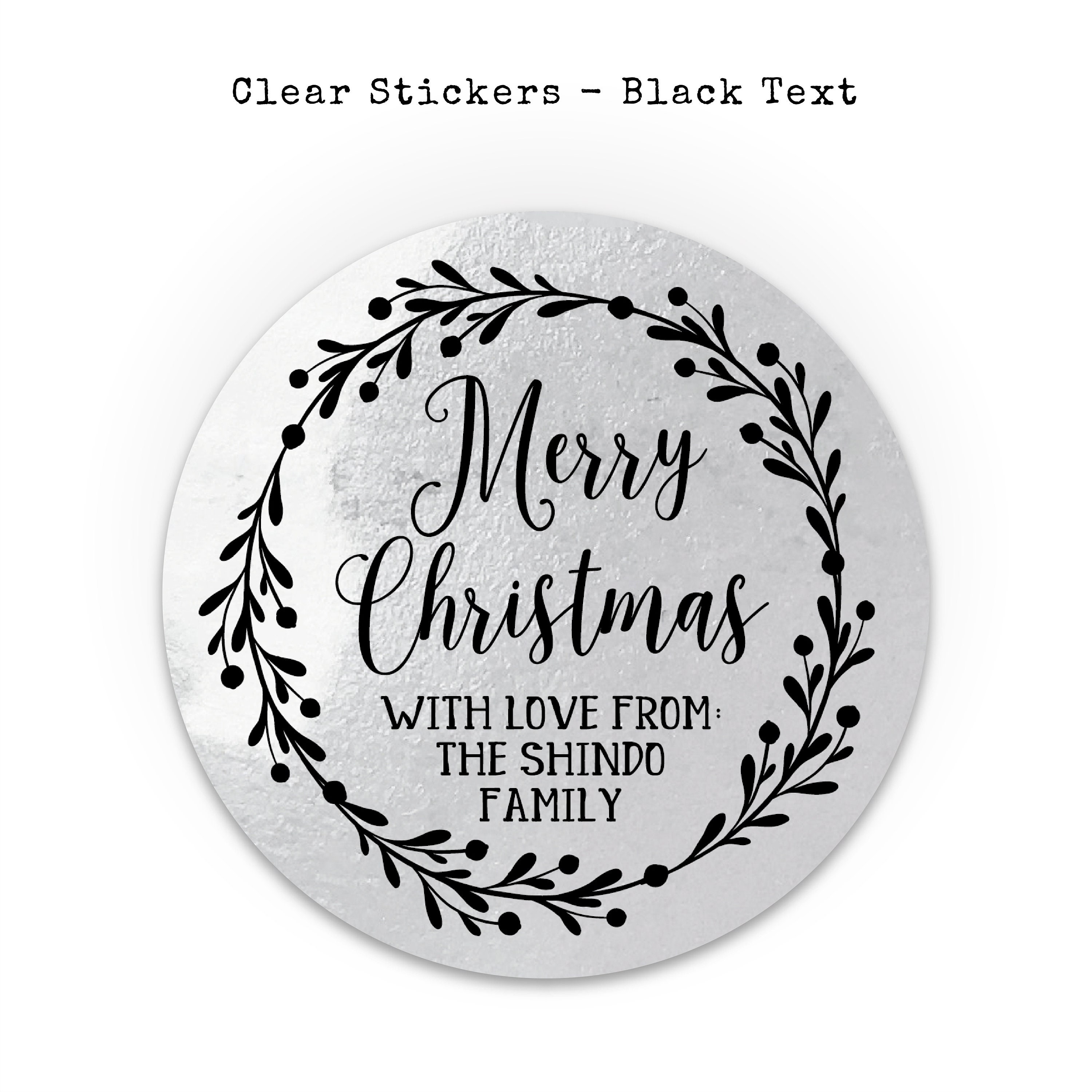 Christmas Gift Tag Personalized Christmas Favor Present Tags Xmas