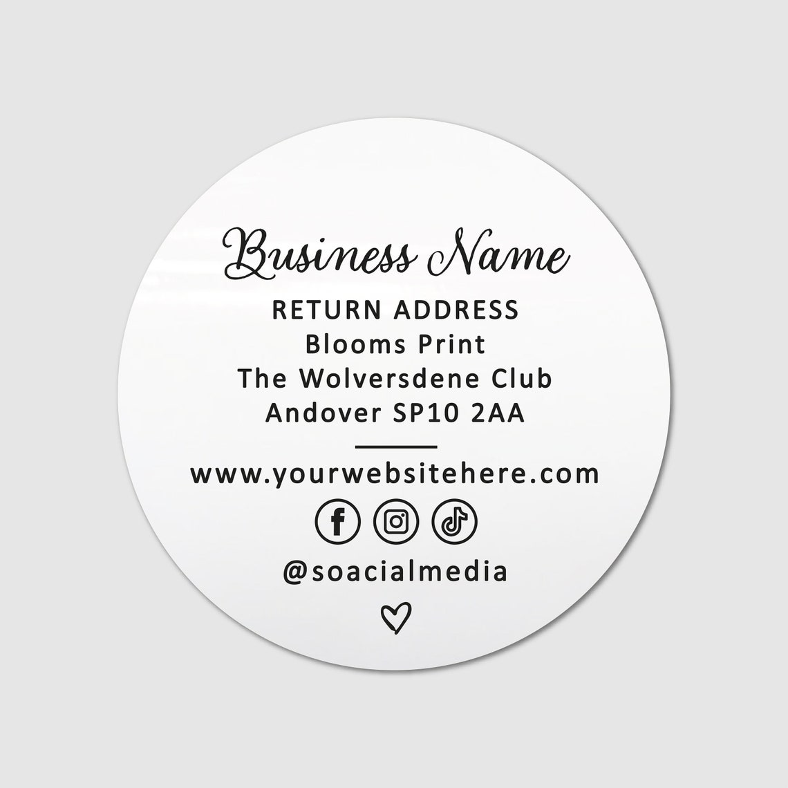 Custom Stickers Decal Name Sticker Labels Sheet, Round Packaging ...