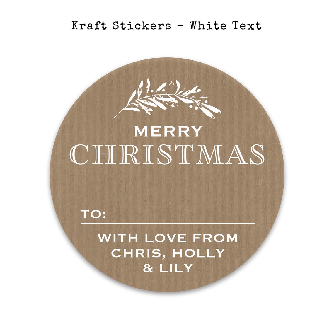 Christmas Gift Tags Personalized Merry Christmas Stickers | Etsy