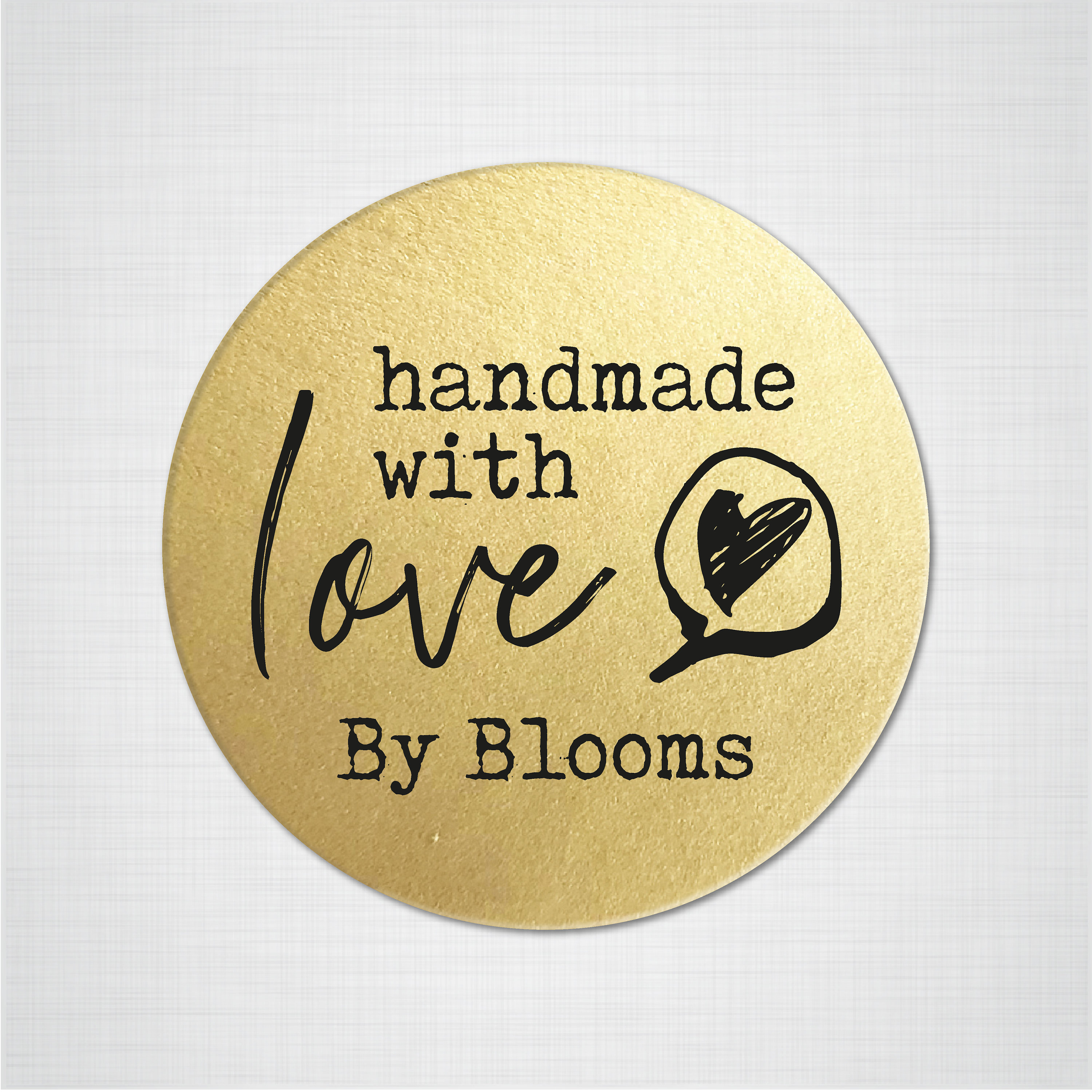 Handmade with love stickers sheet Custom sticker labels Etsy
