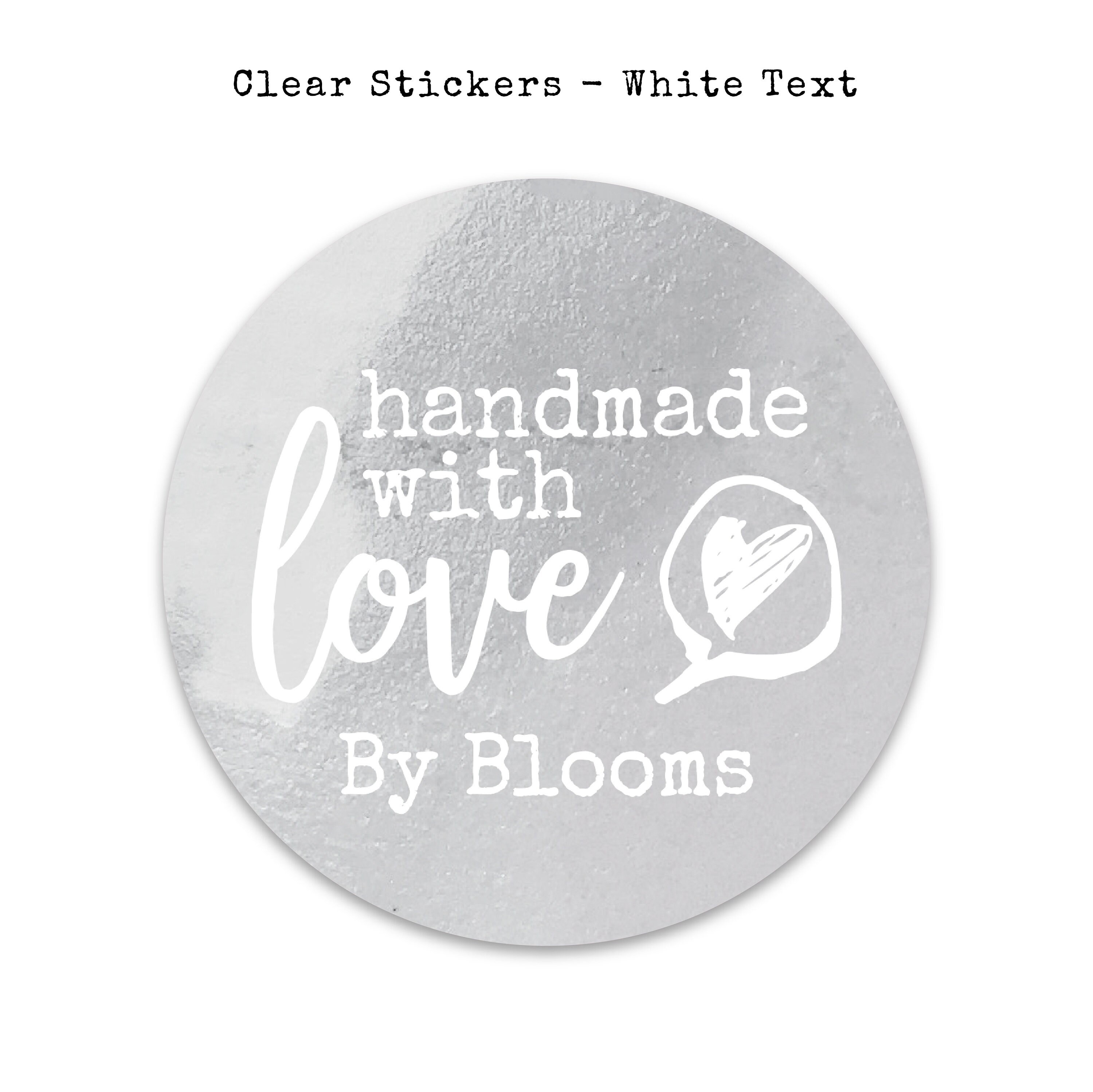 handmade with love stickers sheet custom sticker labels