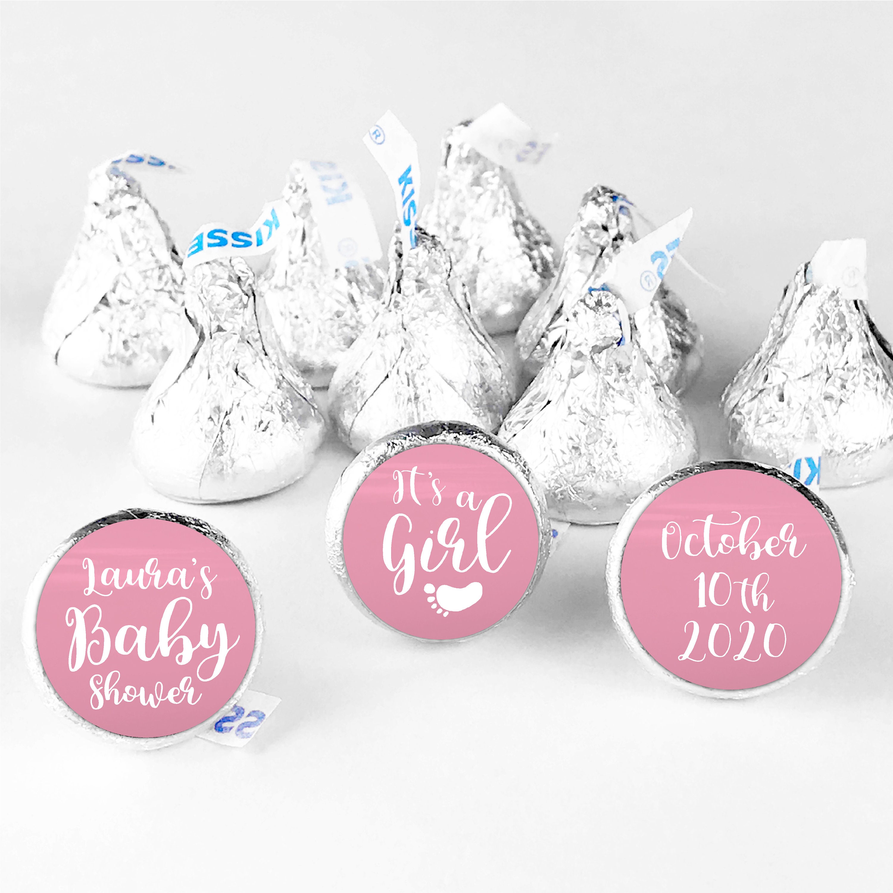 Its A Girl Hershey Kiss Stickers For Baby Shower Favors Hershey Its A Girl Hershey Kiss Stickers For Baby Shower Favors Hershey
