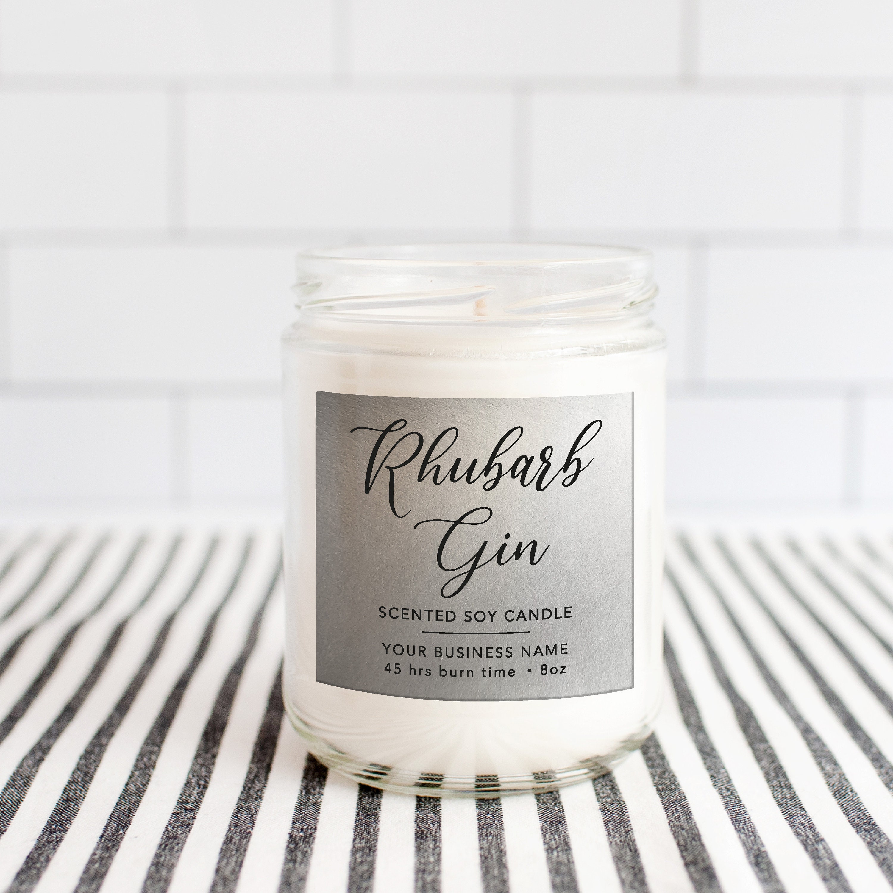 Personalized custom candle wedding favor stickers labels Etsy