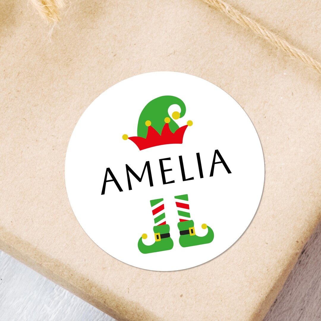 Personalised Present Stickers With Name, Gift Stickers With Name ...